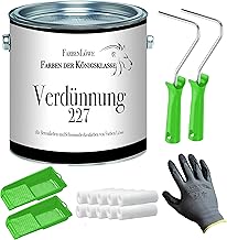 FARBENLÖWE Farben Löwe Entfetter Verdünnung 227 - Spezialverdünnung extra für Betonfarben und Schwimmbeckenfarben von Farben Löwe (1 L mit Lackierset)