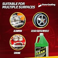 Vista 4 de DURA-COATING TECHNOLOGY, Wheely Clean - Limpiador profesional de ruedas Altamente eficaz para ruedas cromadas, aluminio y revestimiento