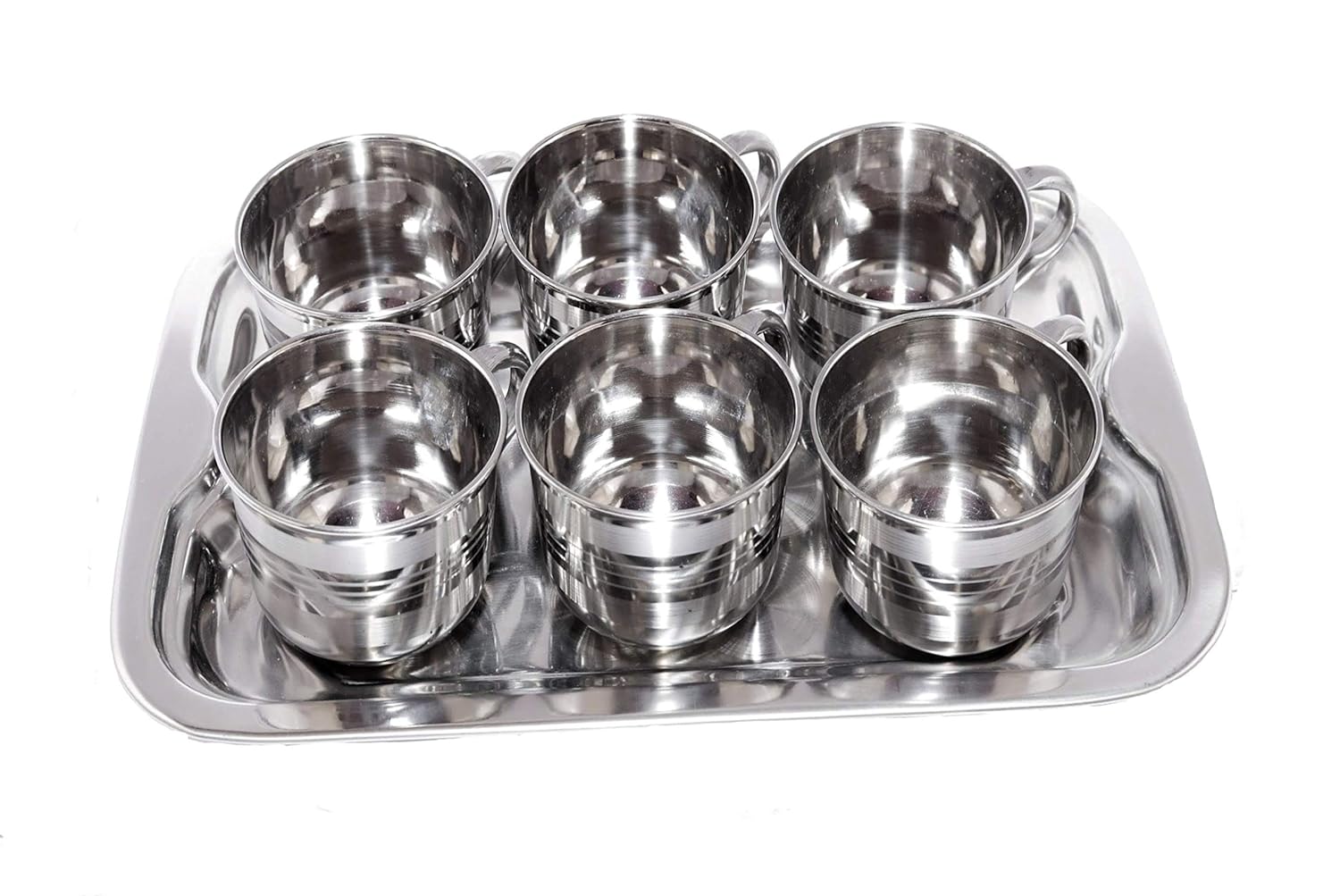 Buy yes kitchen Deluxe Stainless Steel Tea and Coffee Cups 100 ml with