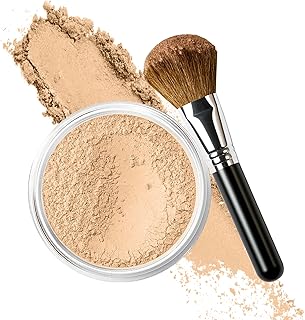 Base con cepillo facial impecable, maquillaje...