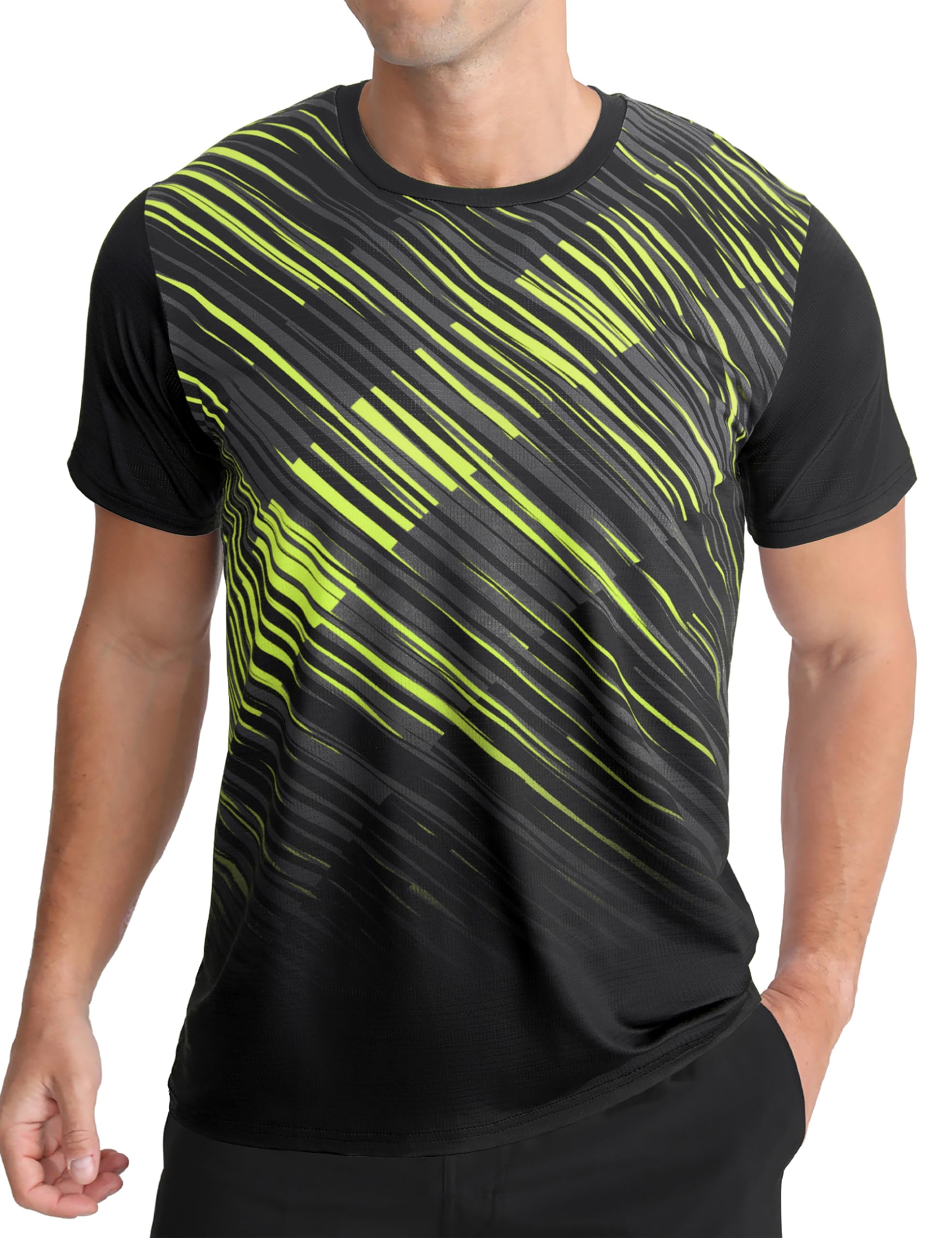 APTRO Herren Sport T Shirt Funktionsshirt Schnelltrocknend Laufshirt Trainingsshirt Gym Tshirts