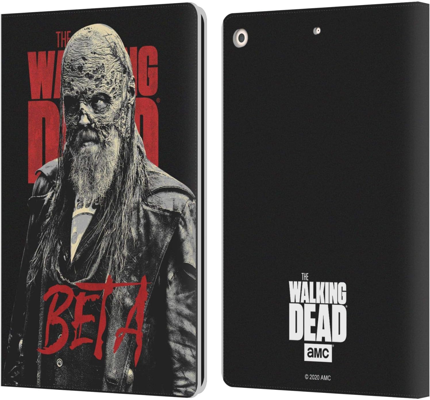 Head Case Designs Officially Licensed AMC The Walking Dead Beta Season 10 Character Portraits Leather Wallet Case Compatible with Apple iPad 10.2 2019/2020/2021
