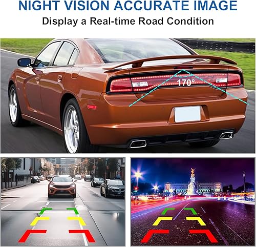 Miniatura 2 de DYRDINSHOW Cámara de retrovisión trasera compatible con Dodge Ram 1500 2500 3500 2009 2010 2011 2012 Cámara de asistencia de estacionamiento que