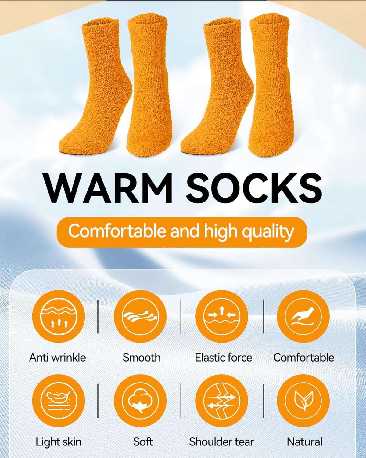 Fuzzy Socks Winter Warm Fluffy Soft Socks for Woman Indoor Christmas Gifts - Image 4