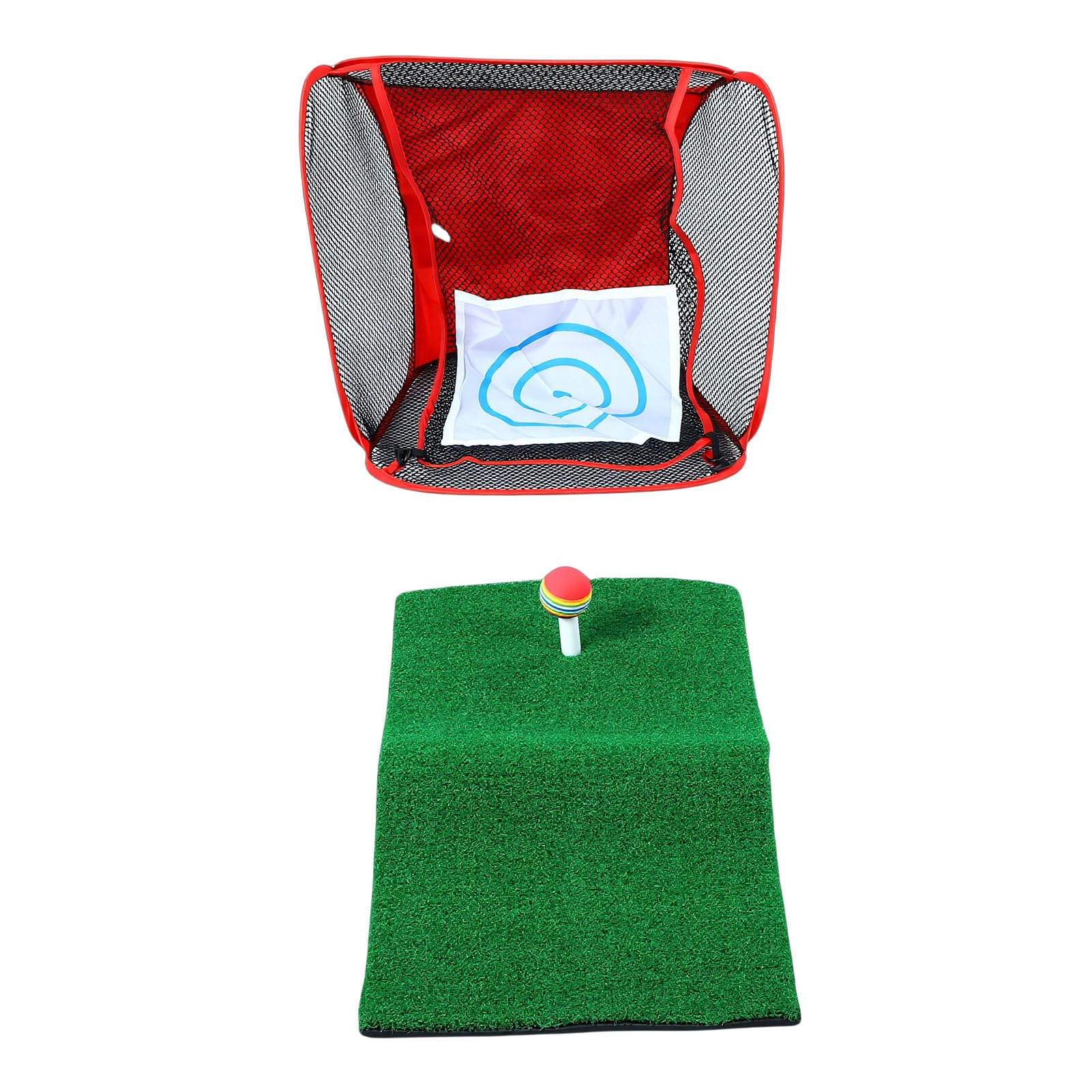 Red de Astillado de Golf, Plegable, Portátil, con Diseño Emergente Instantáneo, Práctica de Golf en Interiores con Tapete de Césped, Bolas, Bolsa de Almacenamiento para Patio Trasero, Garaje,