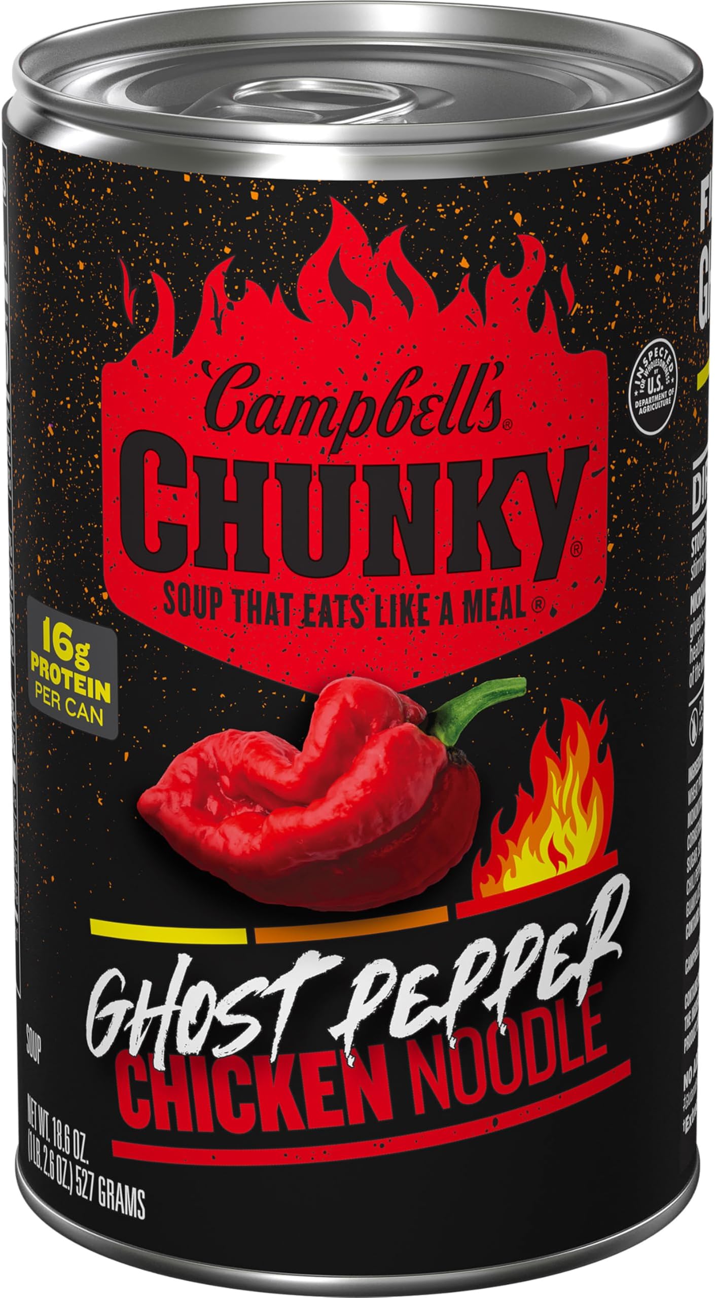 Campbell's Chunky Ghost Pepper Chicken Noodle Soup, 18.6 oz Can
