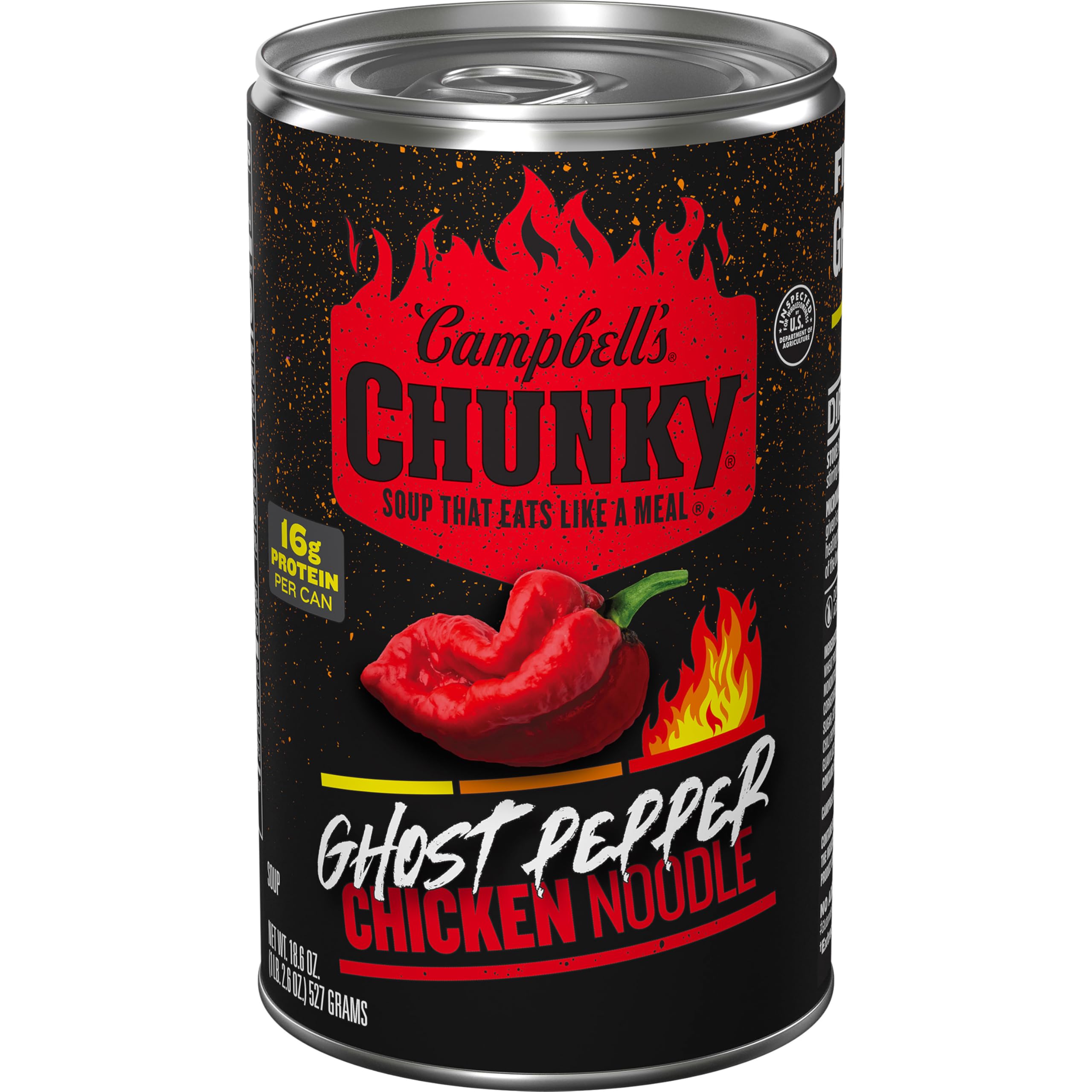 Campbell's Chunky Ghost Pepper Chicken Noodle Soup, 18.6 oz Can