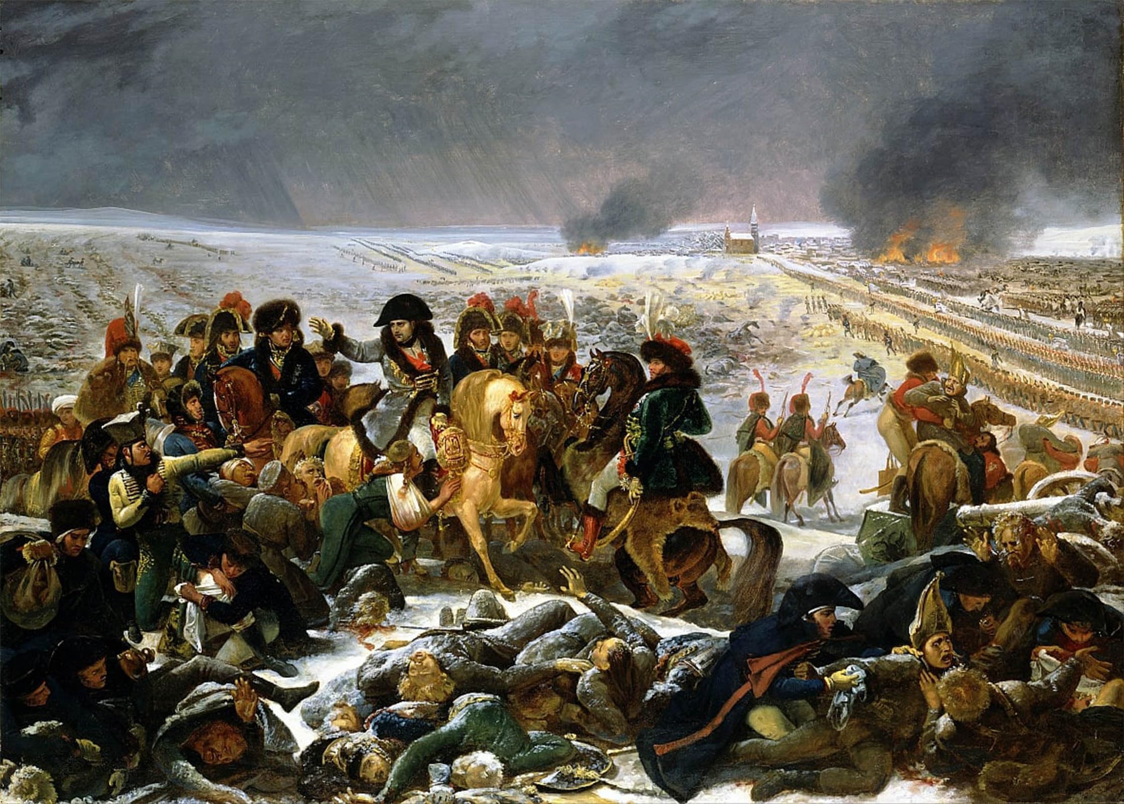 SERENDIPITP Aesthetic Poster Photo Wall Print Retro Picture Napoleon on the Battlefield of Eylau by Antoine Jean Gros Modern Wall Artwork for Home Decor 60x90cm