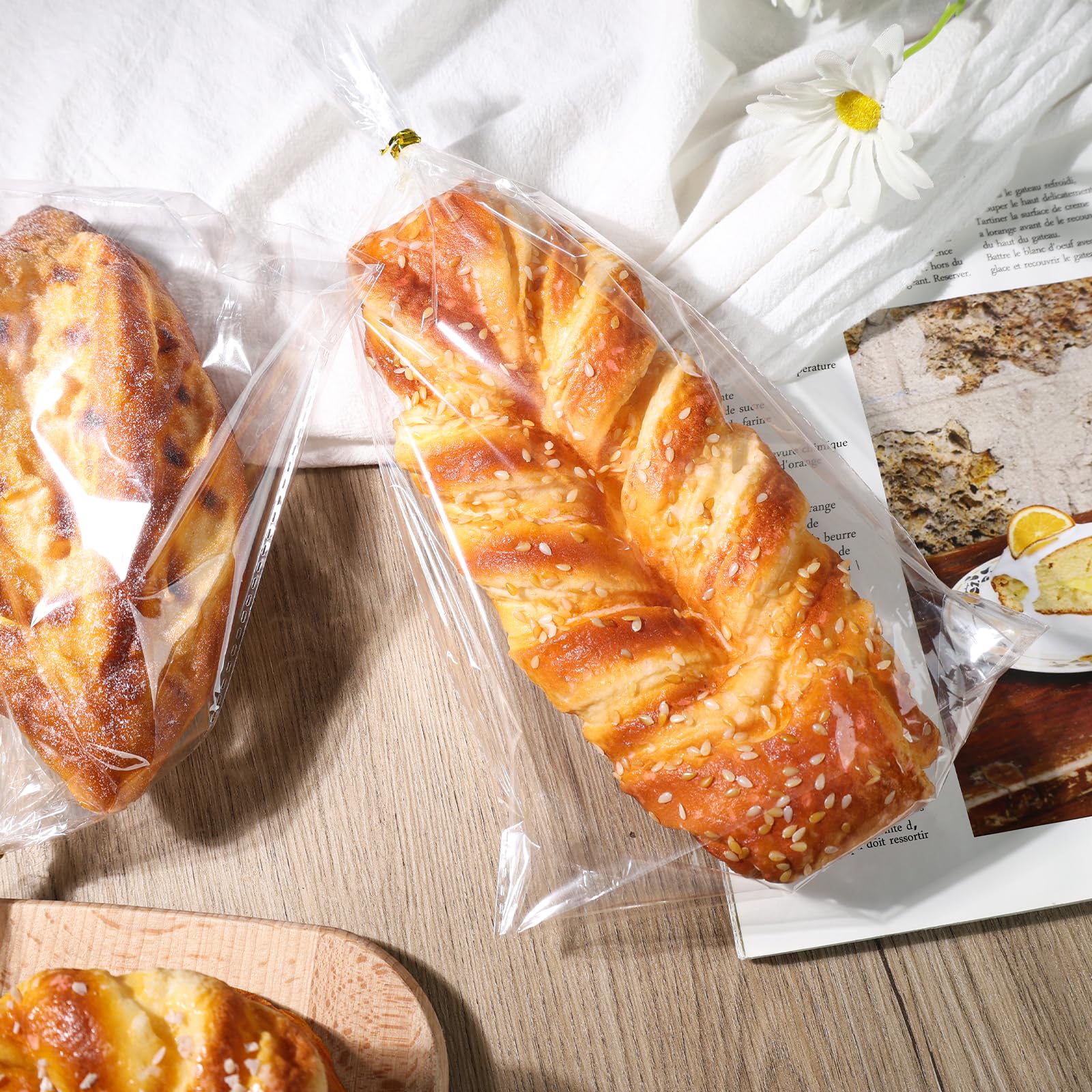 HAKACC Lot De 100 Sachets Transparents En Cellophane - 15 X