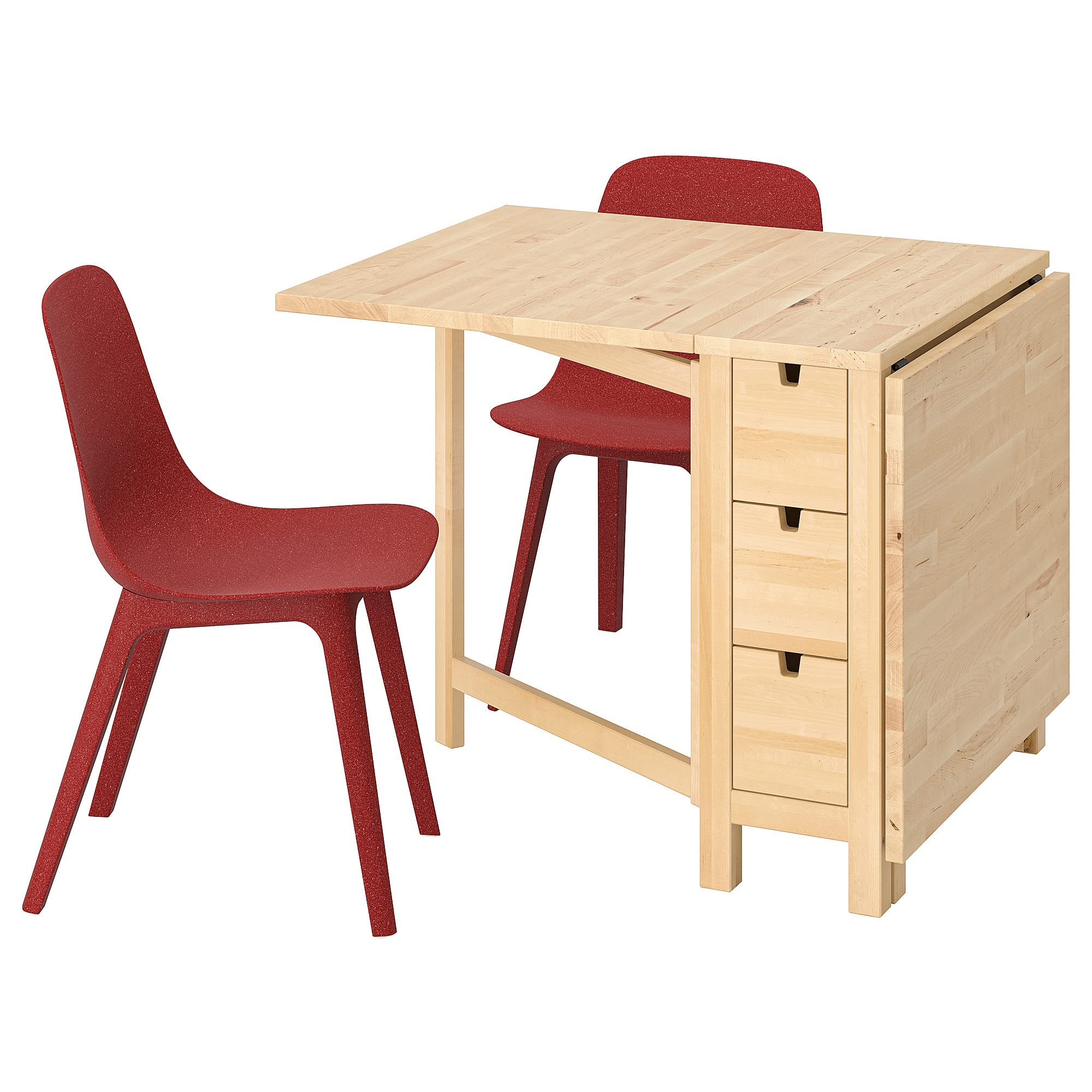 Amazon｜IKEA NORDEN/ODGER テーブルと椅子2脚、26/89/152 cm、バーチ 