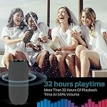 S320 Bluetooth Speaker, Portable Bluetooth Speaker, 40W True Wireless Speaker,360° Stereo Sound Effect,IPX7 Waterproof Speaker, 32 Hour Playing Time,Suitable for Outdoor Speaker