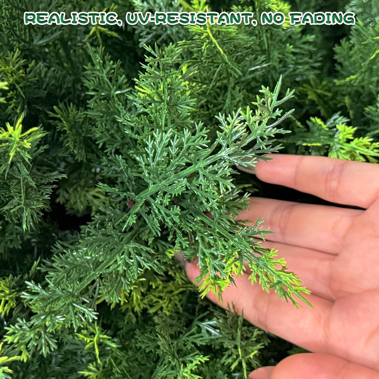 90cm hohe künstliche Zedernbäume im Topf 2er-Set, realistische immergrüne Formgehölze, UV-beständig & wetterfest, künstliche Topfpflanzen für Veranda, Garten, Balkon und Innendekoration