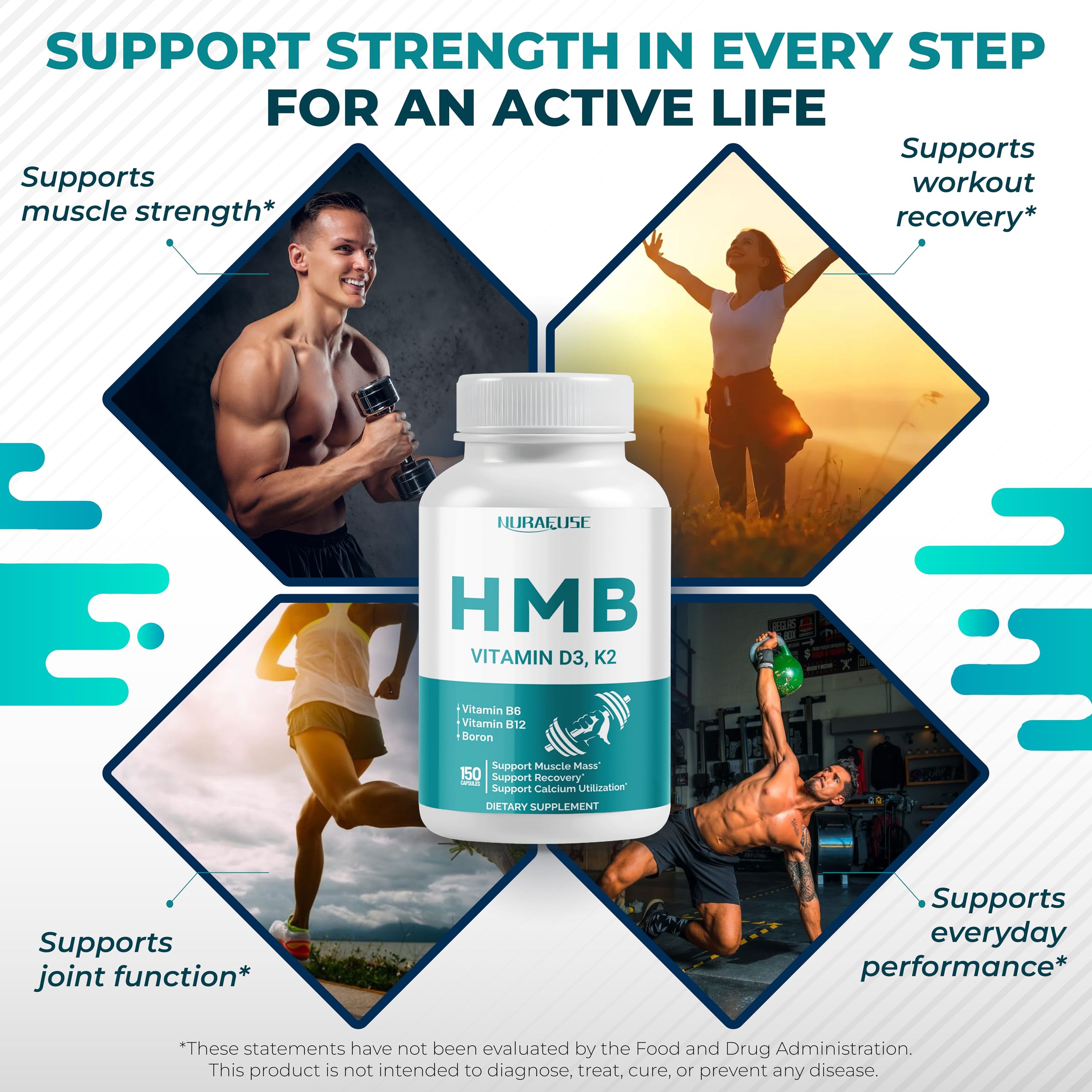 Amazon.com: NURAFUSE Liposomal HMB with Vitamin D3, K2 - Support