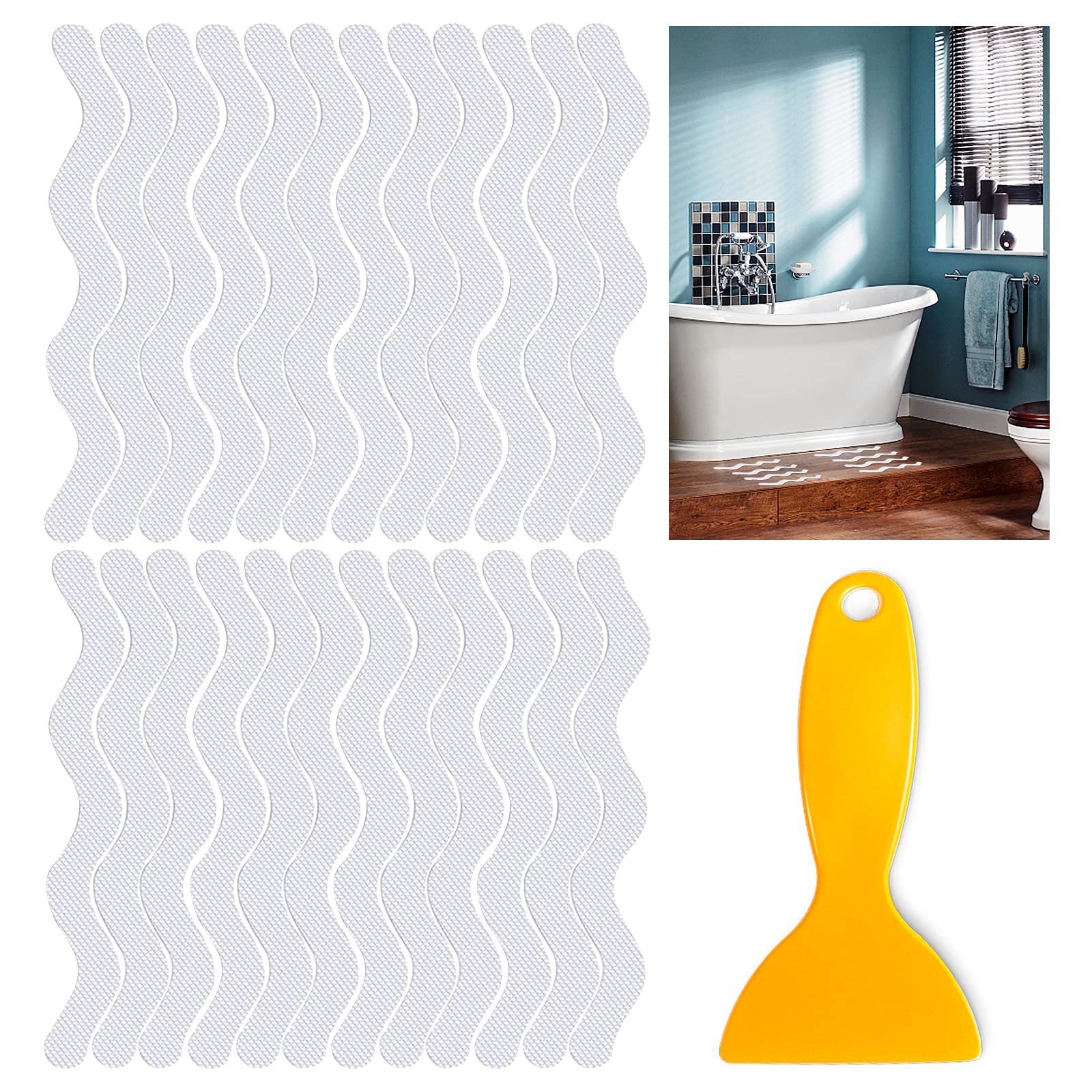 Buy heihaily Bathtub Stickers NonSlip Bathtub Stickers 24PCS Anti Slip