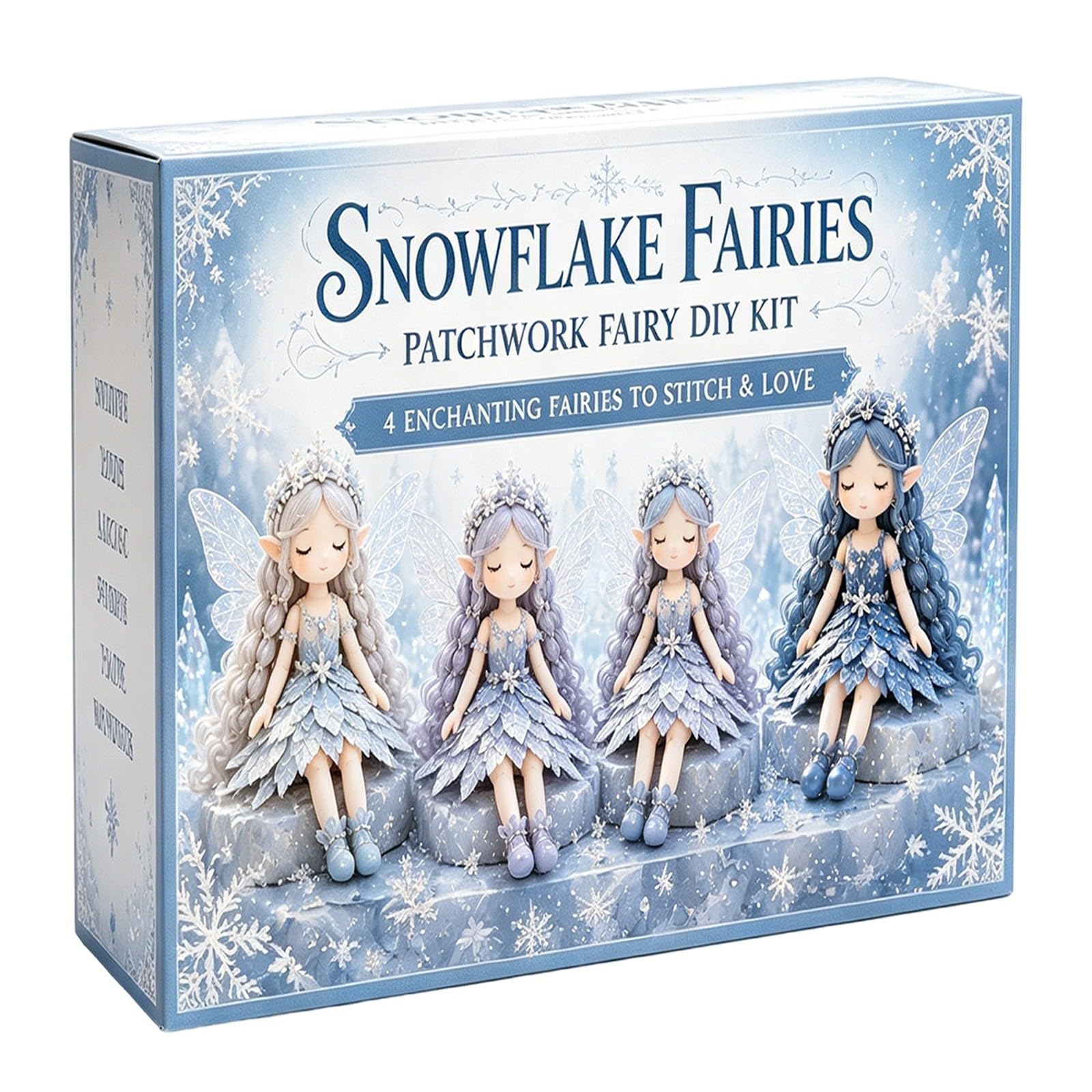 Flower Fairies Patchwork Craft Kit, Handmade Sewing Doll, Creative DIY Gift for Craft Lovers &Beginner Crafters& Home Decor