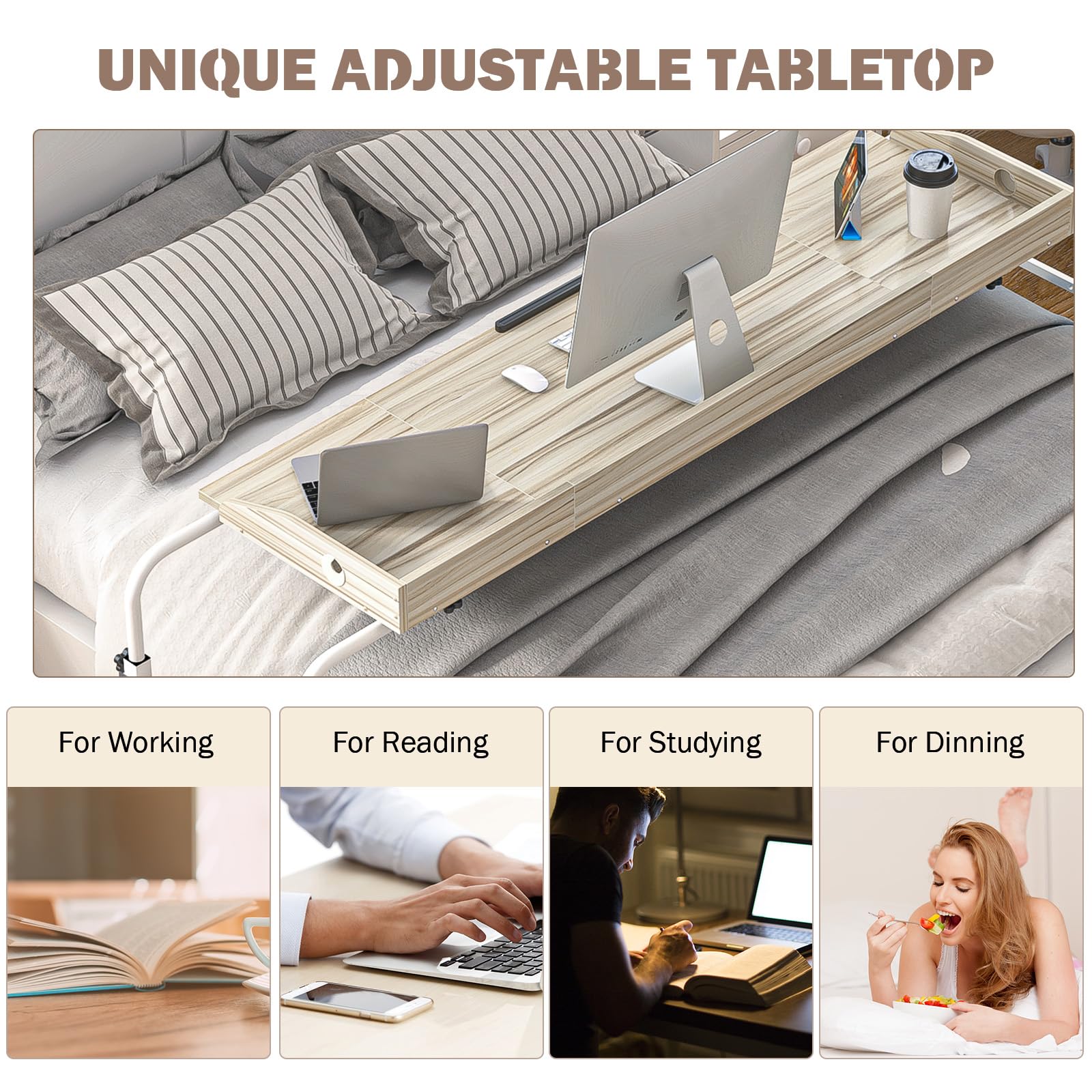 Sogesfurniture Over Bed Table