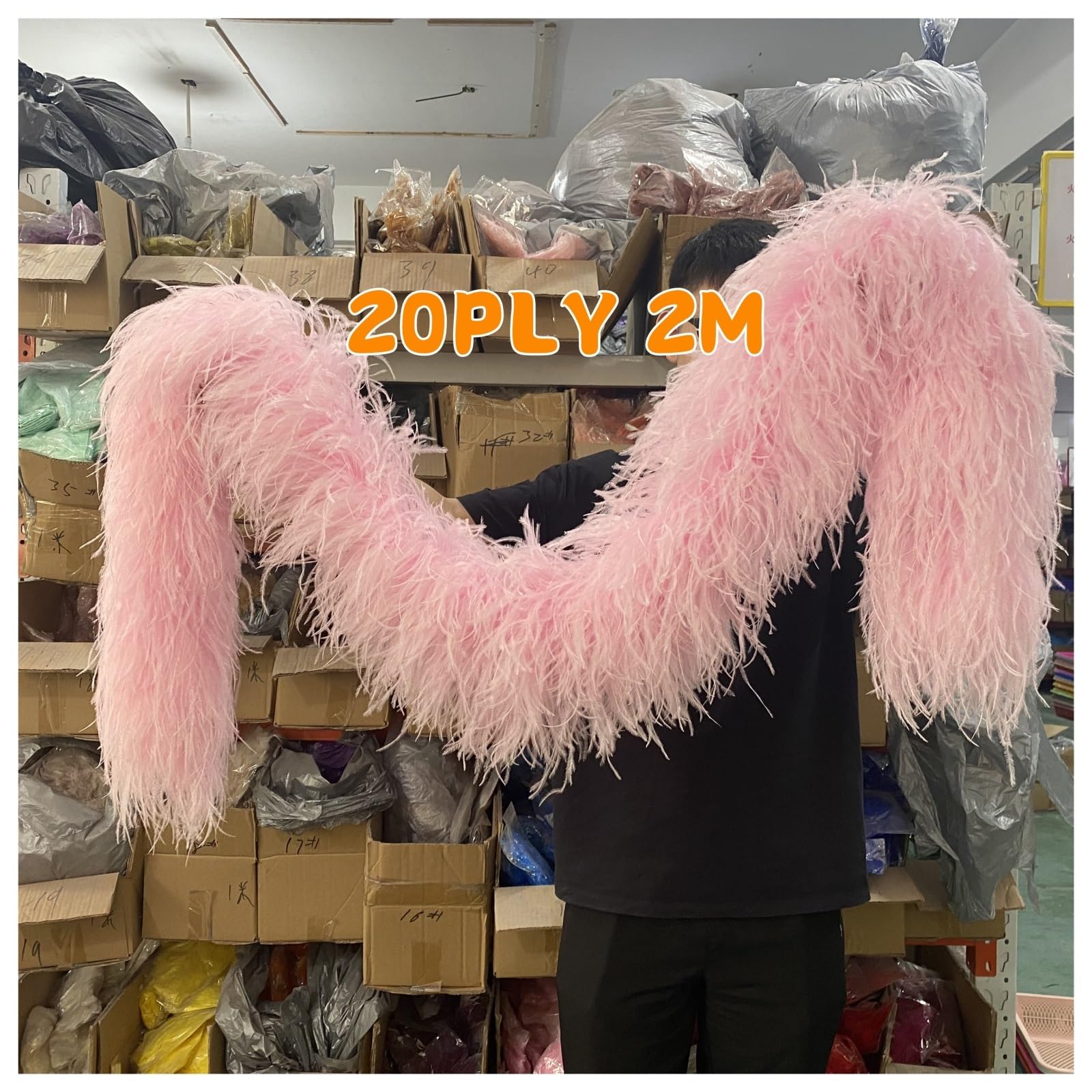 boa plumas Boa de plumas avestruz esponjosas, falda, disfraz fiesta, for manualidades, decoraciones boda DIY