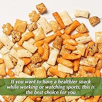 Vista 7 de NUTS U.S. - Galletas de arroz orientales, sin colores artificiales, crujientes, naturales, empaquetadas en una bolsa resellable (2 libras)