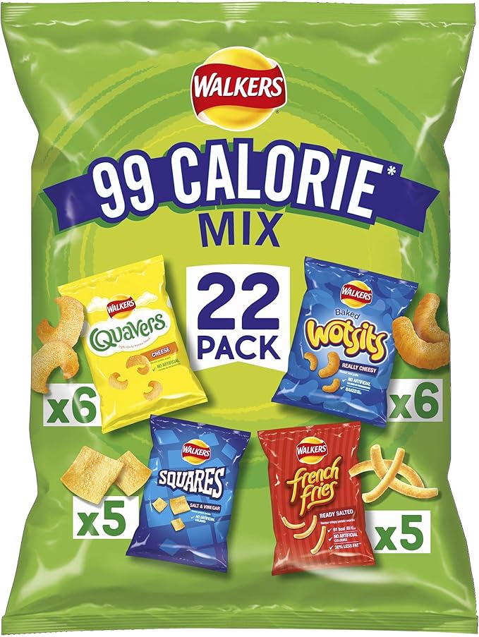 Walkers 99 Calorie Mix Snacks, Pack of 22 Amazon.co.uk Grocery