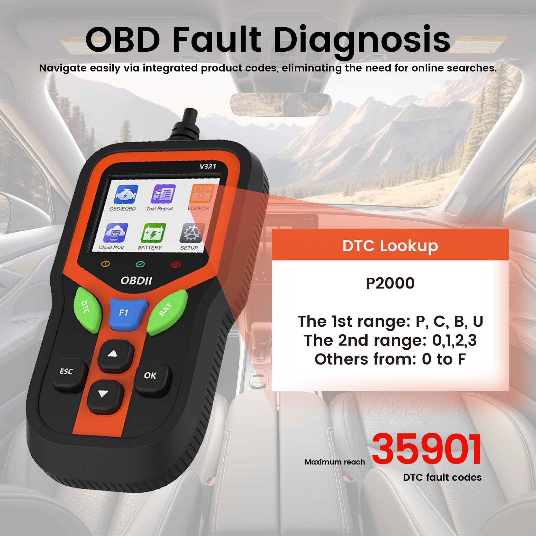 Skaner V500 OBD2 Narzędzie diagnostyczne Czytnik kodów dla Hyundai Coupe/Tiburon 1996-2008 Diagnostyczny Strumień danych silnika