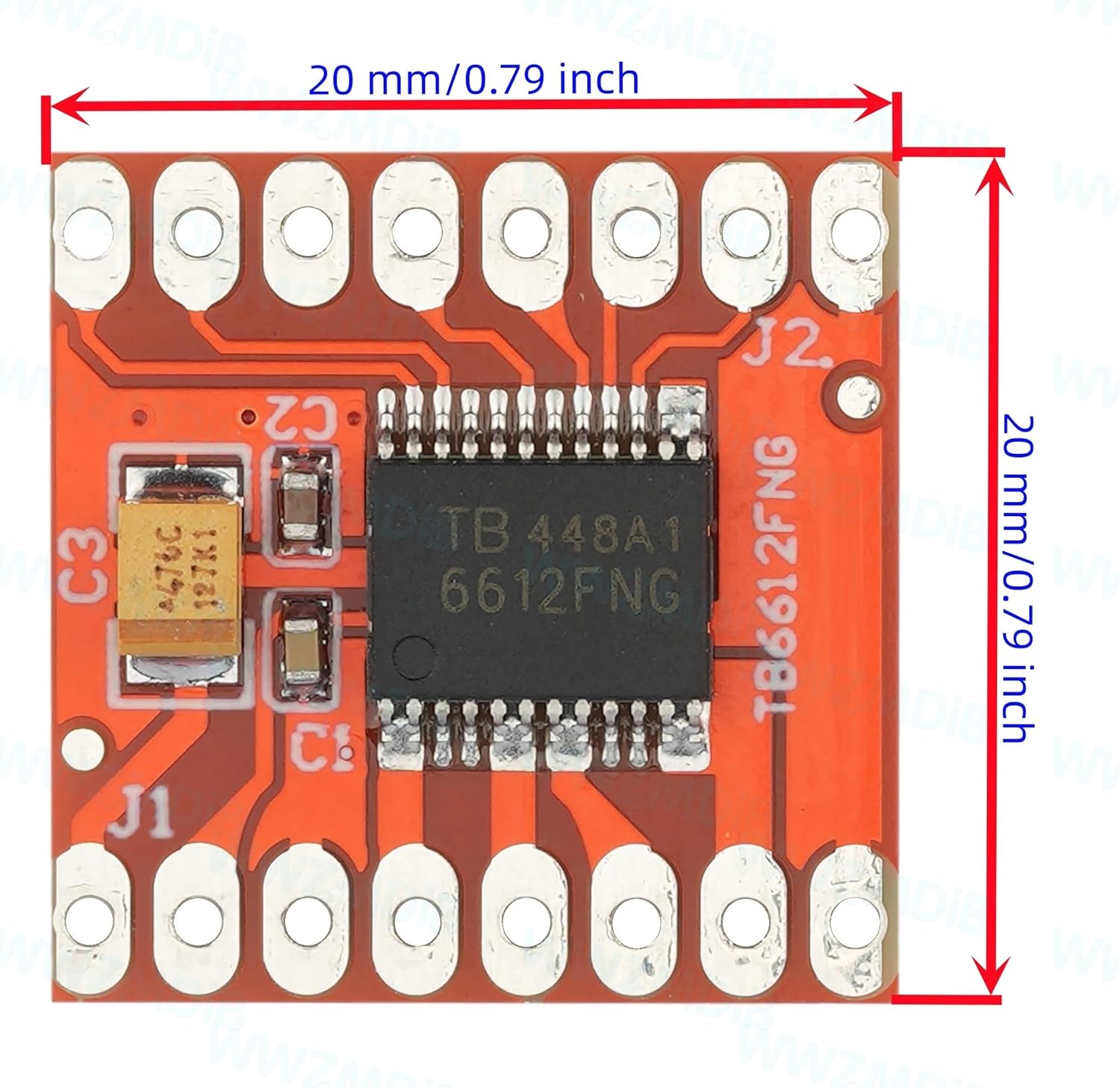 WWZMDiB 4 Pcs TB6612FNG Dual Motor Driver Controller Board Module Compatible with for Arduino Raspberry Pi ESP32 STM