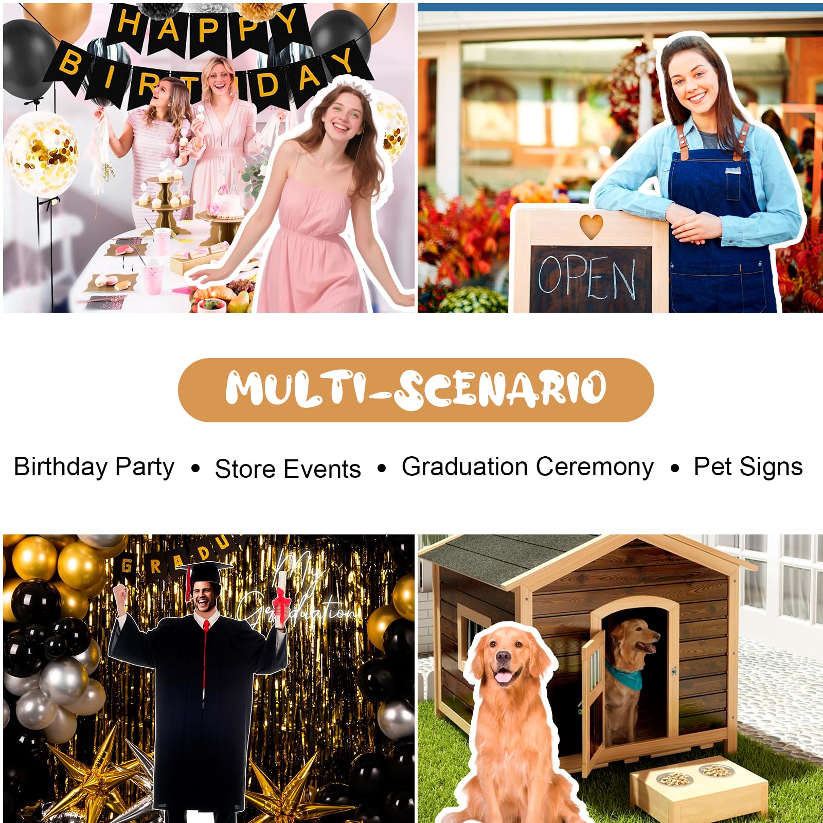 Figura de cartón tamaño Real Personalizable con pie, Ideal para Bodas, Fiestas, Halloween, Navidad Cualquier celebración