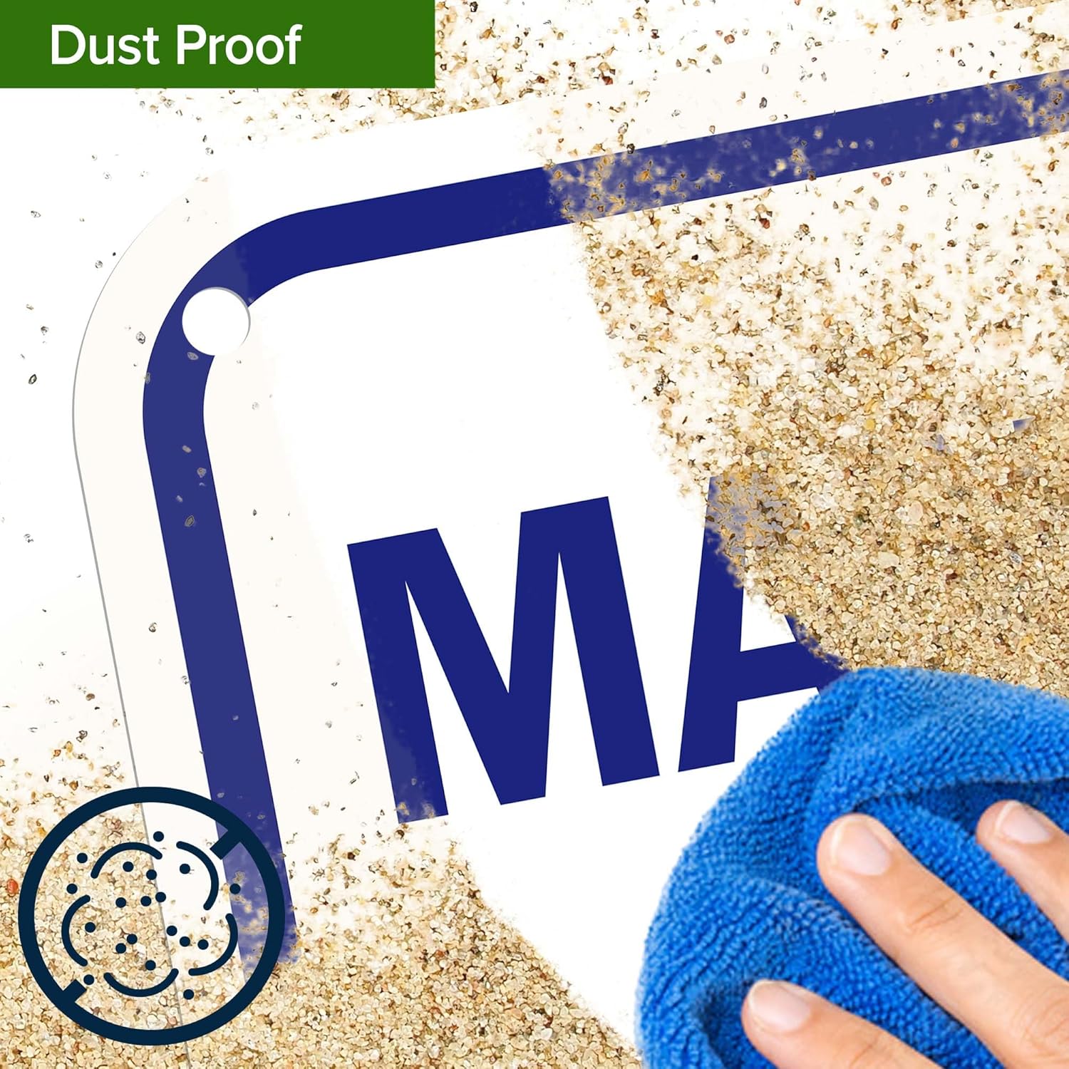 Manual Dishwashing Procedures Scrape Wash Rinse Sanitize Air Dry Sign, 18x24 Inches, 55 mil thick HDPS (high density polystyrene), Made in USA by My Sign Center