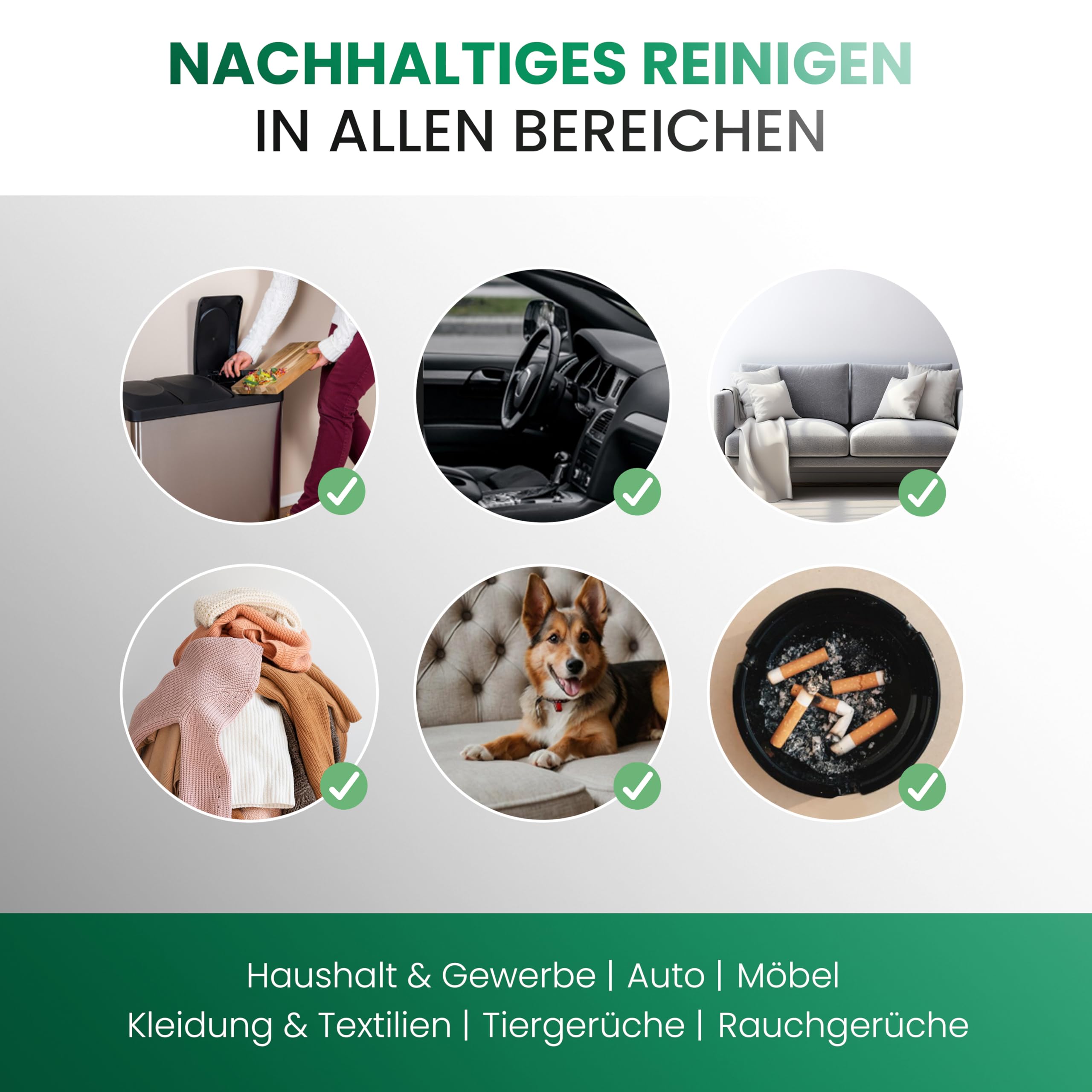 BiOHY Neutralizator zapachów (butelka 1l) | Niezwykle wydajny eliminator zapachów i odświeżacz powietrza | Przeciw nieprzyjemnym zapachom w domu i samochodzie (Geruchsneutralisierer)