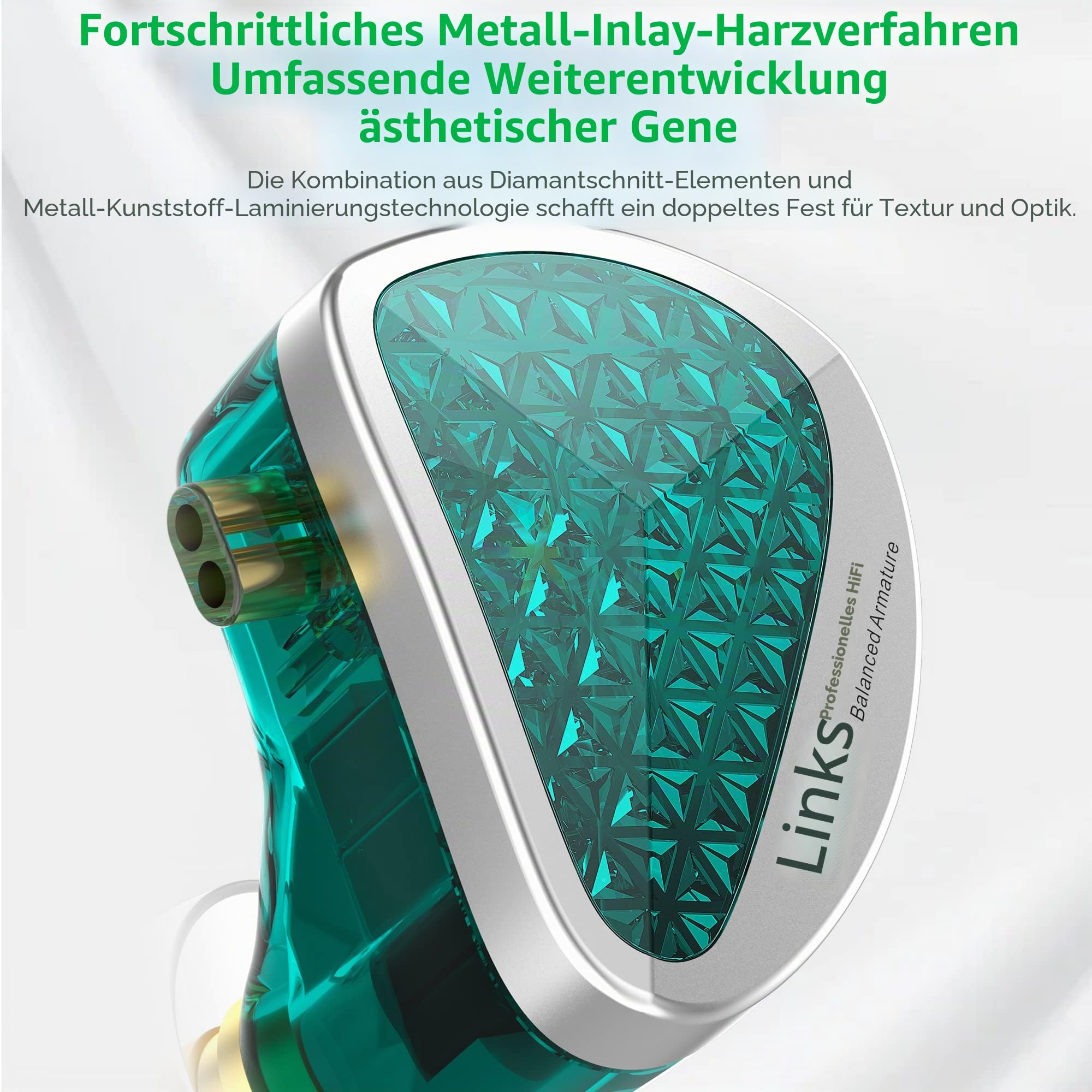 keephifi KZ AS16 PRO In Ear Monitor Ohrhörer,8BA HiFi IEMS Verkabelte Kopfhörer,PCB Elektronische Frequenzteilung,DREI Kanal Konduktorkonstruktion,20-40kHz Kopfhörer für professionelle Musiker,Gaming