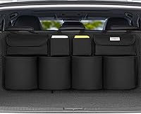 Vista 10 de SURDOCA Organizador de Maletero de Automóvil, GRAN CAPACIDAD (43 x 19 pulgadas) Bolsa de Almacenamiento para Auto con 8 Bolsillos, Organizador