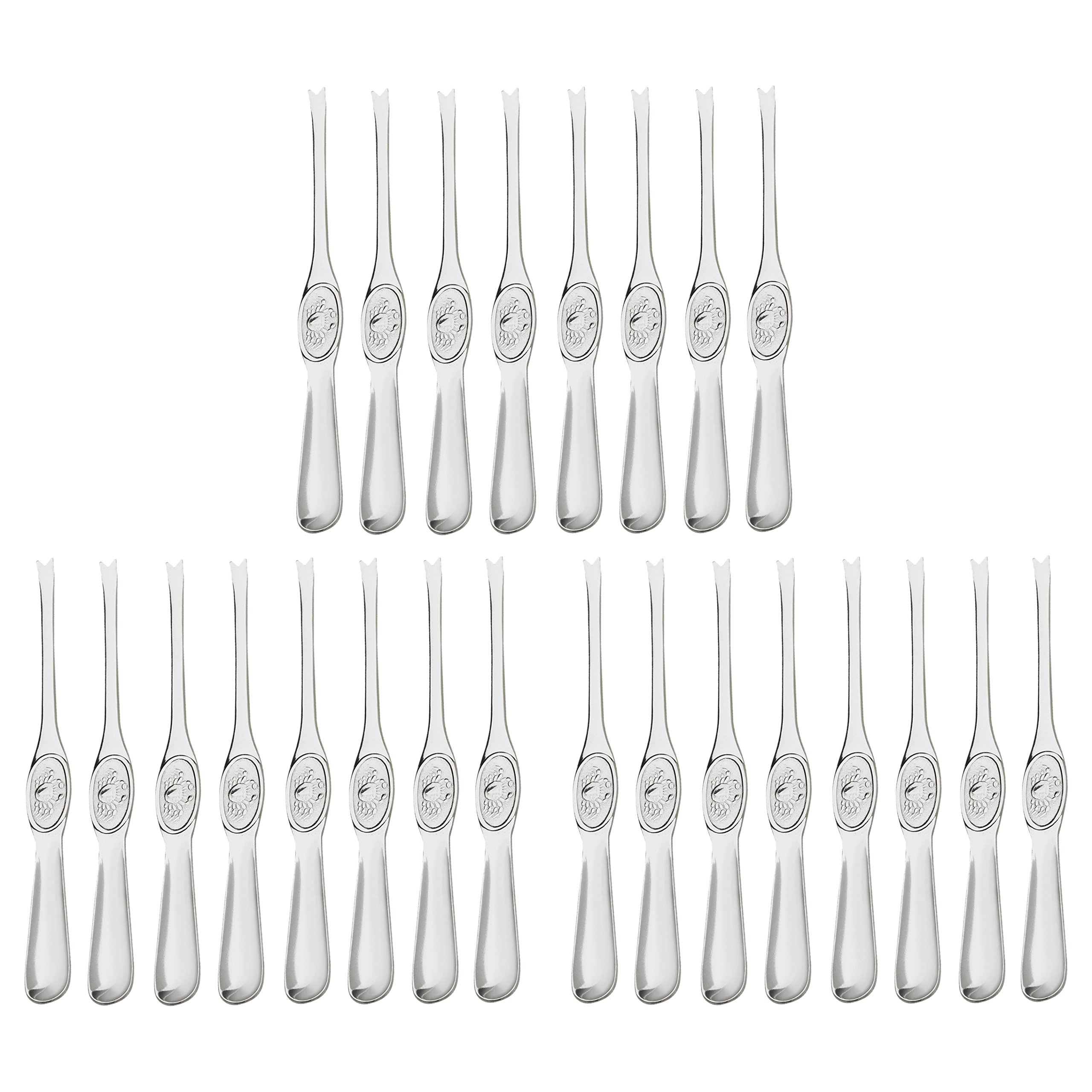 Browne 8-1/2" Stainless Steel Crab Fork [Set of 24] by Browne Foodservice – Pack of 24, Model 065506040318