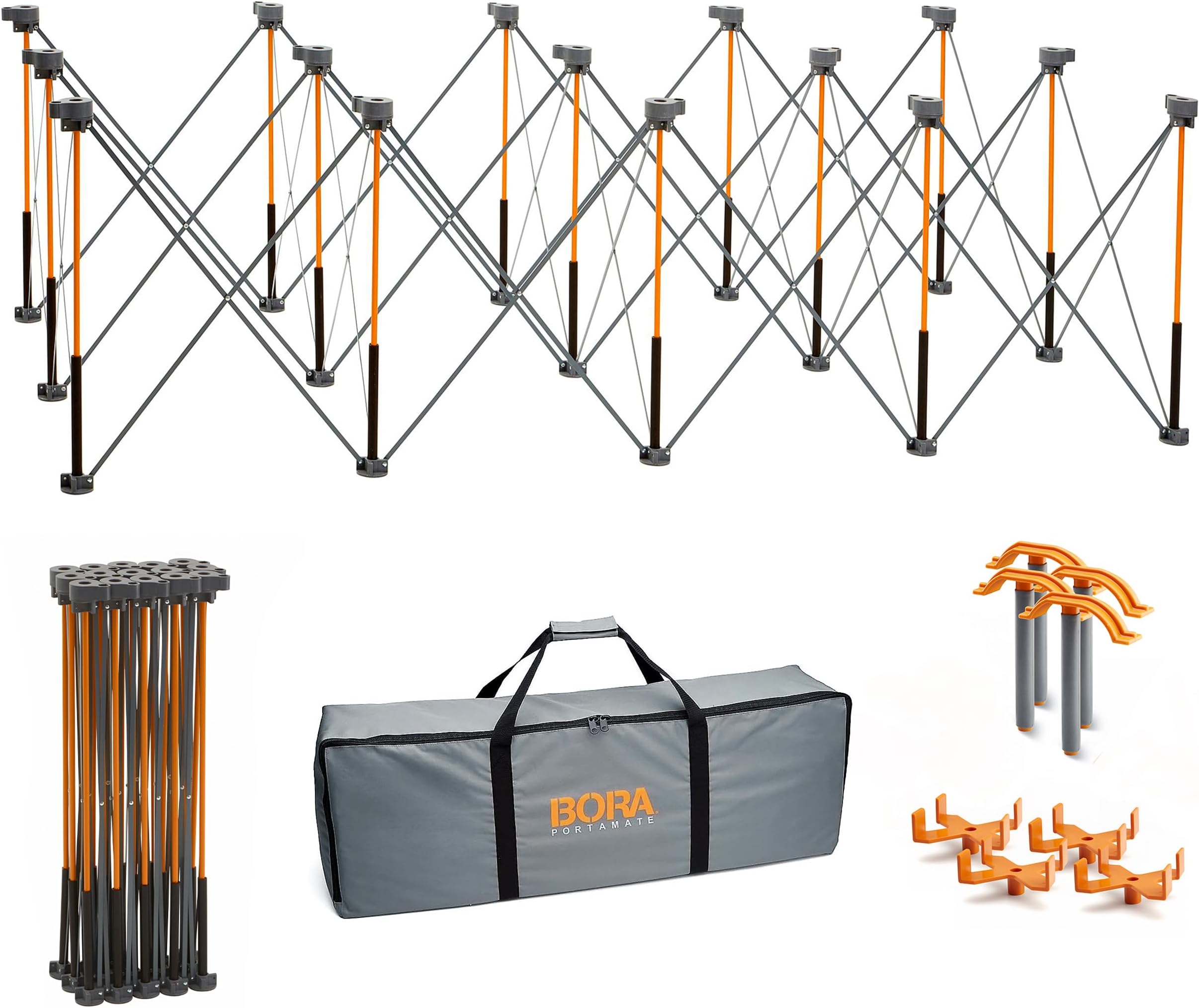 – BORA Centipede 1.2m x 2.4m x 0.75m Unit, 4 X-Cups, 4 Clamps, C/S Bag