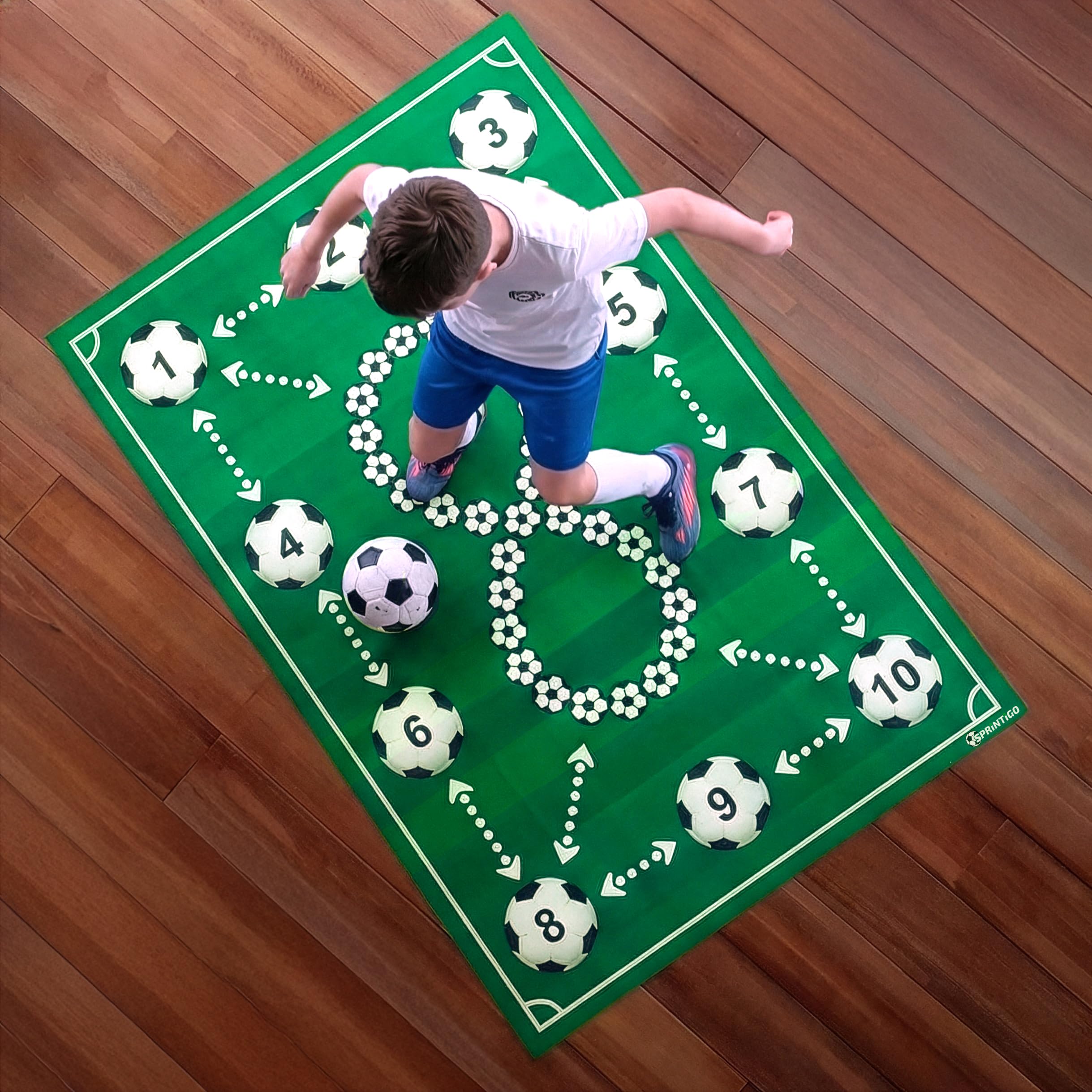 Tappeto Calcio Allenamento ProMat XXL 180x120 cm, Tappetino Allenamento Calcio Professionale, Antiscivolo, Ammortizzante