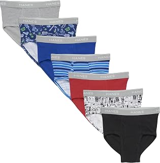 Boys Comfort Flex Waistband Briefs Multiple Packs Available (Assorted/Colors May Vary)