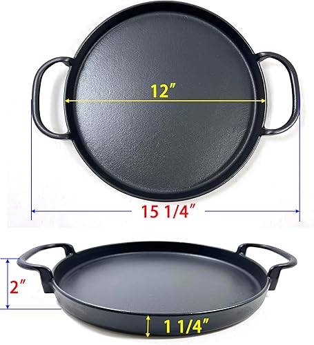 Miniatura 2 de Direct Store DC139 7421 - Plancha con sistema de barbacoa gourmet para Weber Original Kettle Premium de 22 12 pulgadas, hierro fundido de 12