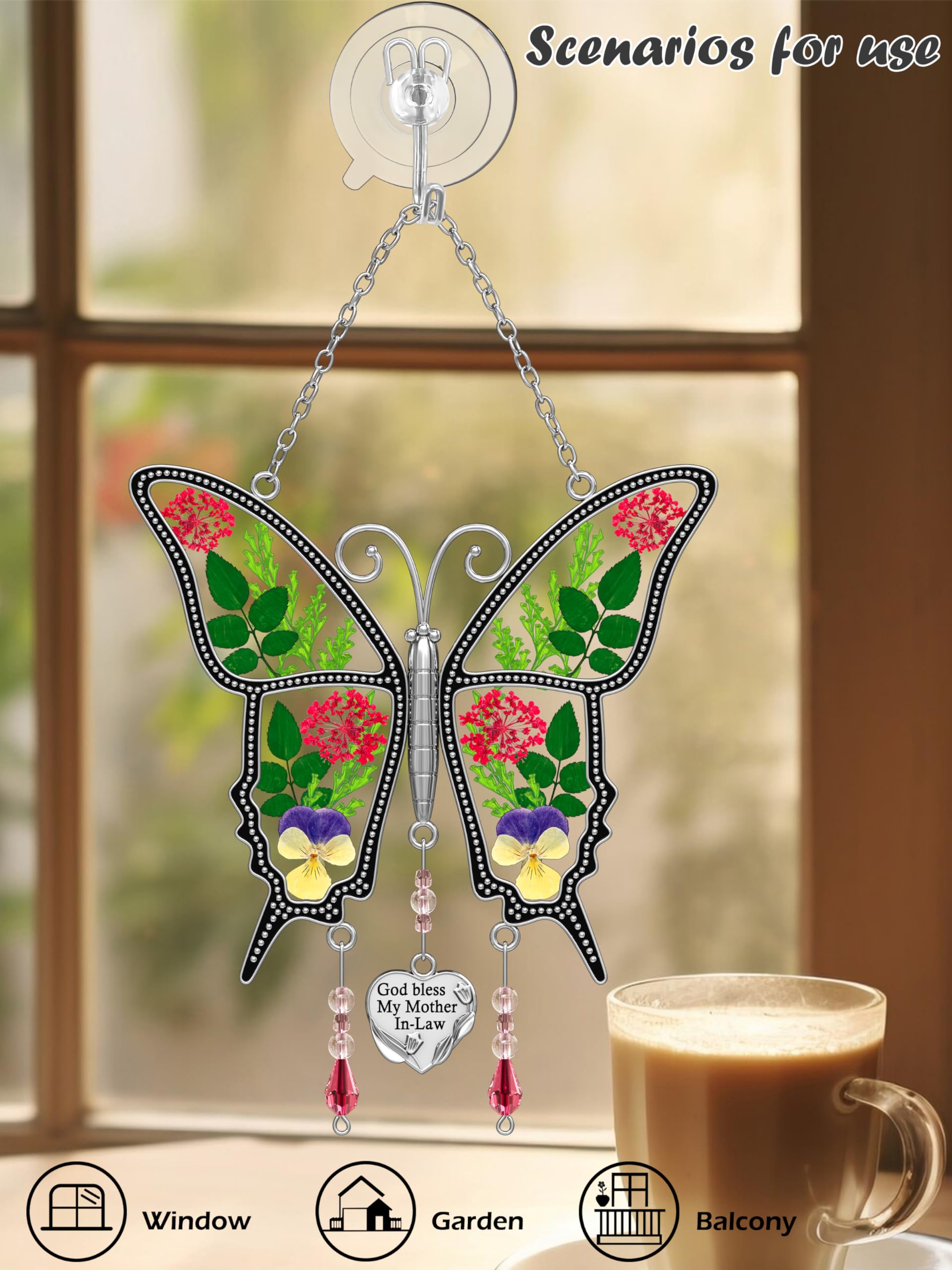 KY\u0026BOSAM Atrapasoles De Cristal De Cristal De Mariposa Regalos Para Mujeres  Dia De La Madre Regalos Para Mama De Hija Hijo Madre Decoracion De, image size:1920x2560