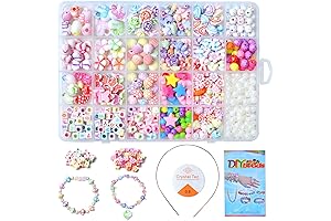 Jwxstore DIY Bead Jewelry Making Kit for Girls Aged 4-7
