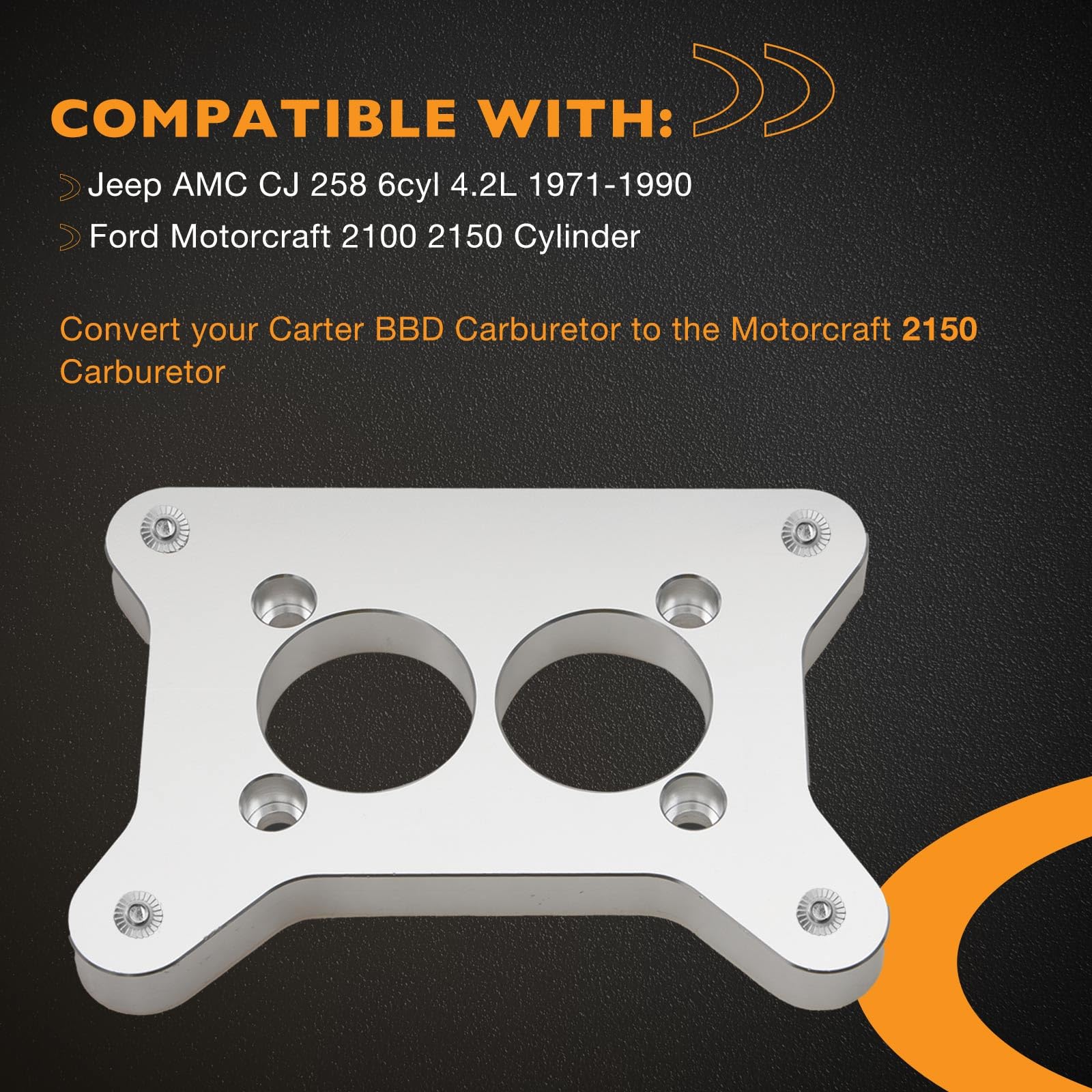 Amazon.com: HQPASFY Carburetor Adapter Plate with Throttle Linkage