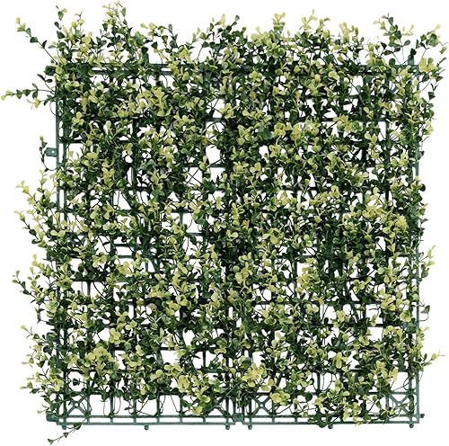 Miniatura 152 de Windscreen4less 6 paneles artificiales de boj de 20 x 20 pulgadas, seto topiario, plantas, hierba, pantalla de privacidad para exteriores, Boj
