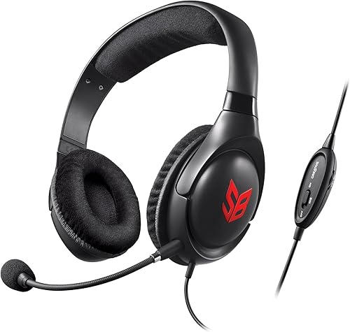 Creative 70GH032000000 Sound Blaster Blaze Gaming Headset con micrófono desmontable con cancelación de ruido y mando a distancia en línea