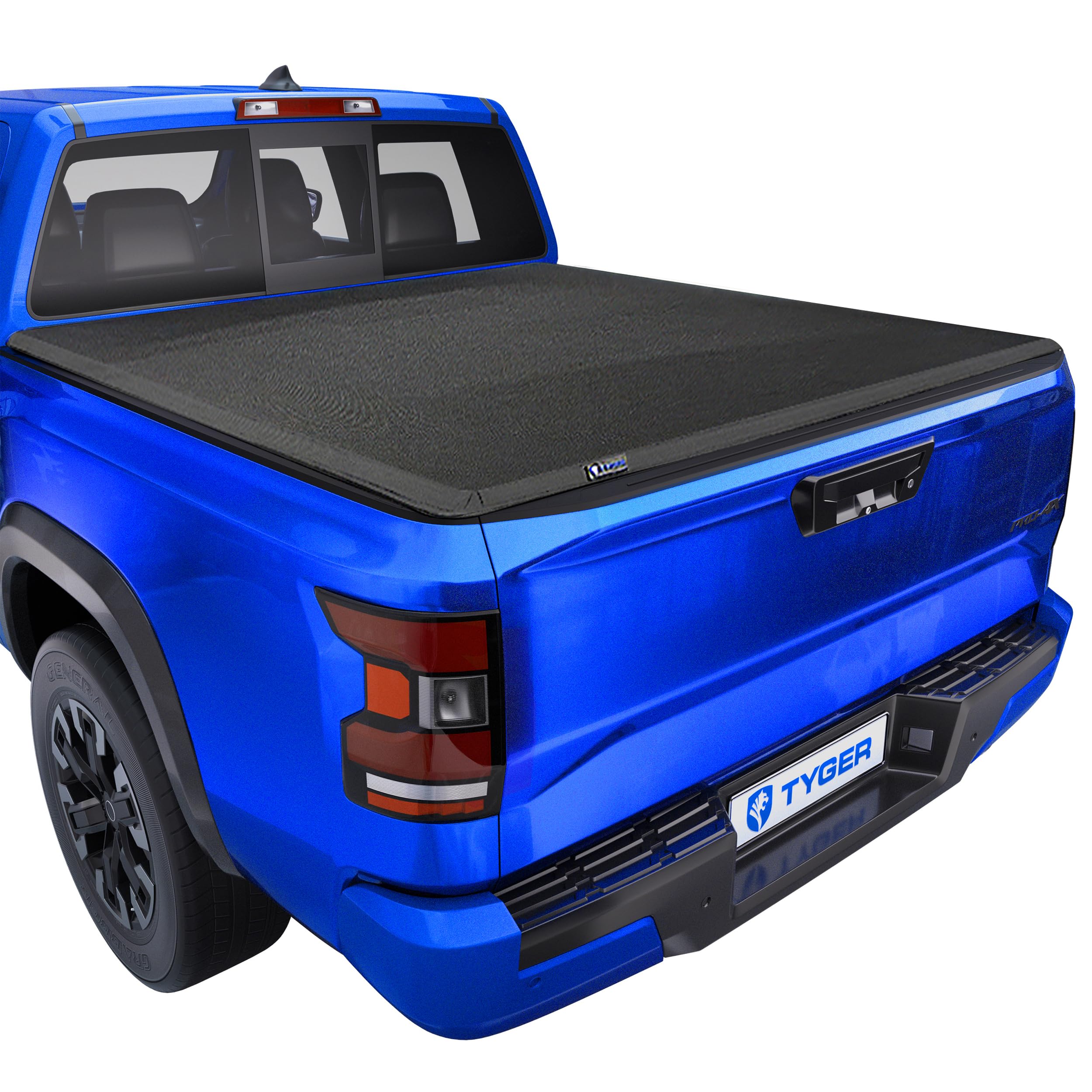 Tyger Auto T3X Soft Tri-Fold in Fabric Truck Bed Tonneau Cover Compatible with 2022-2026 Nissan Frontier | 5' (60") Bed | TG-BC3N1057X