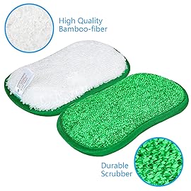 10 Pack Kitchen Dish Sponges Scrubber Non-Scratch Multi-Purpose Dishcloths, Sponge Along with Heavy Duty Scouring Power - Effortless Cleaning of Dishes, Pots and Pans