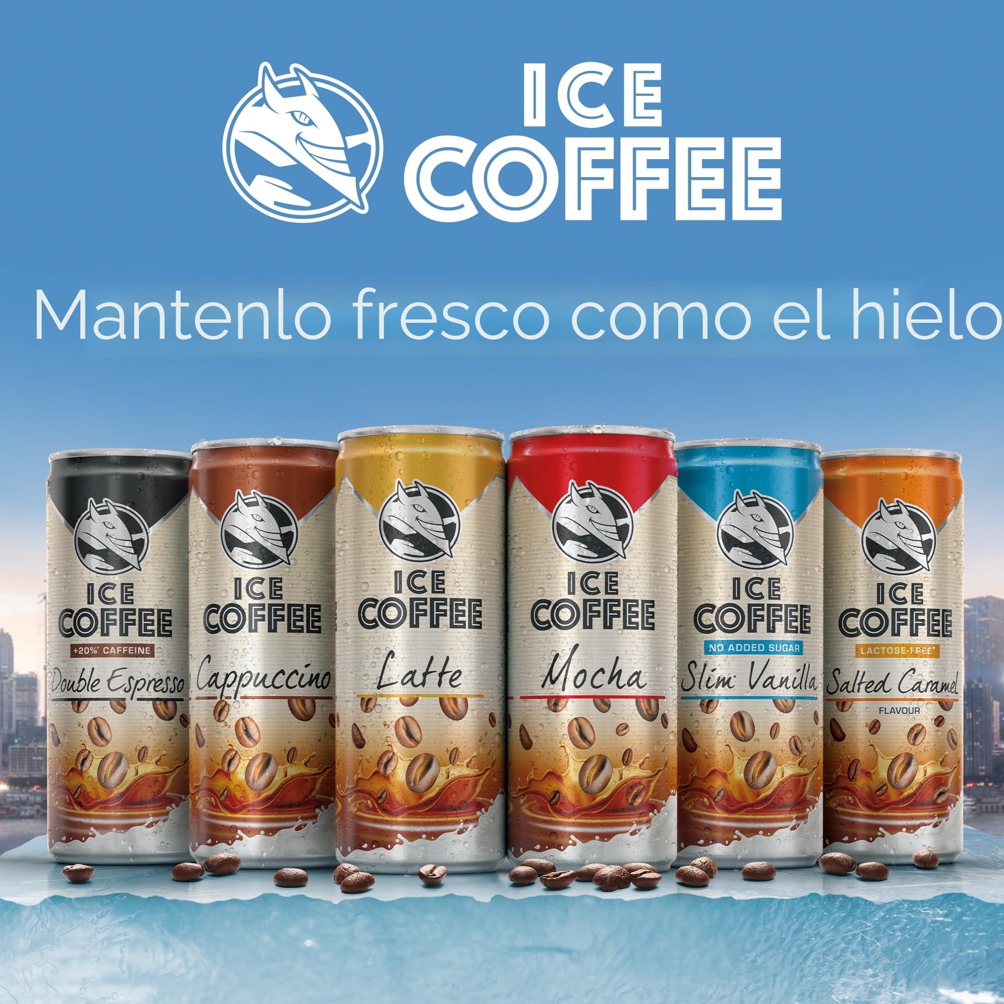 Capuchino- Bebida con un 75% de leche y extracto de café, ultra pasteurizada (UHT), homogeneizada, baja en grasa
