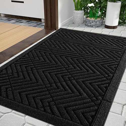 Yimobra Tapete para puerta de entrada al aire libre con puerto libre de agua, resistente, duradero, antideslizante, para entrada del hogar, entrada, Yimobra Tapete para puerta de entrada al aire libre con puerto libre de agua, resistente, duradero, antideslizante, para entrada del hogar, entrada,