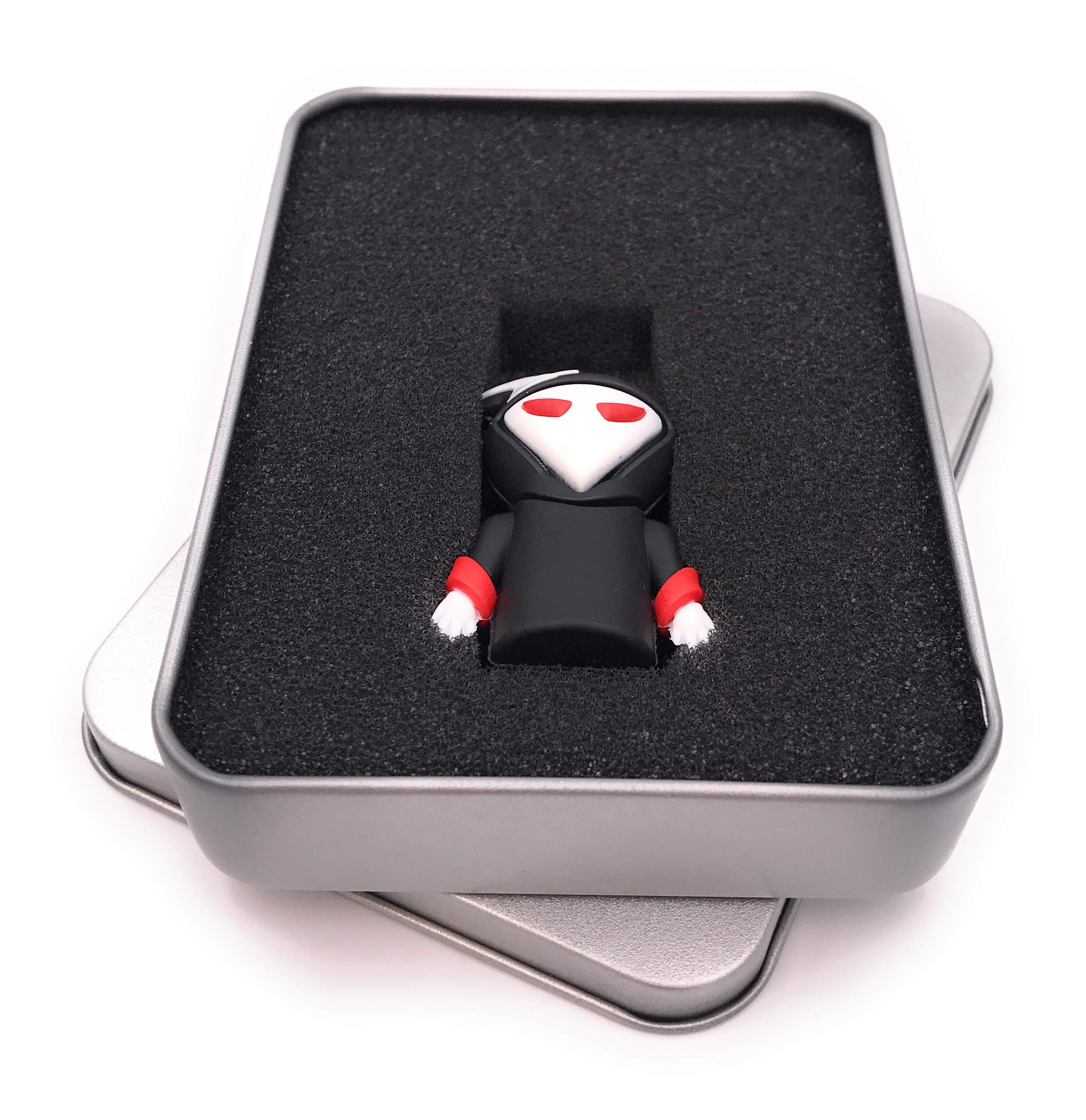Onwomania Duch duch z czapką USB Stick w aluminiowym pudełku prezentowym 128 GB USB 3.0