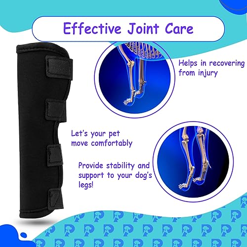 Miniatura 4 de Dog Rear Leg Hock Brace - Canine Joint Support for Injury, Arthritis, ACL, Pain Relief. Compression Wrap Senior Dog Mobility Aid, Orthopedic