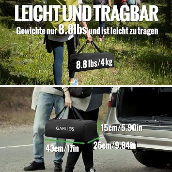 GARLLEN Folding Camping Table 82 x 40 cm and 2 Height Adjustable (44/70 cm) Roll-up Table Top Removable Folding Table Made of Steel Folding Table BBQ Table Side Table Garden Table Picnic Table with Bag