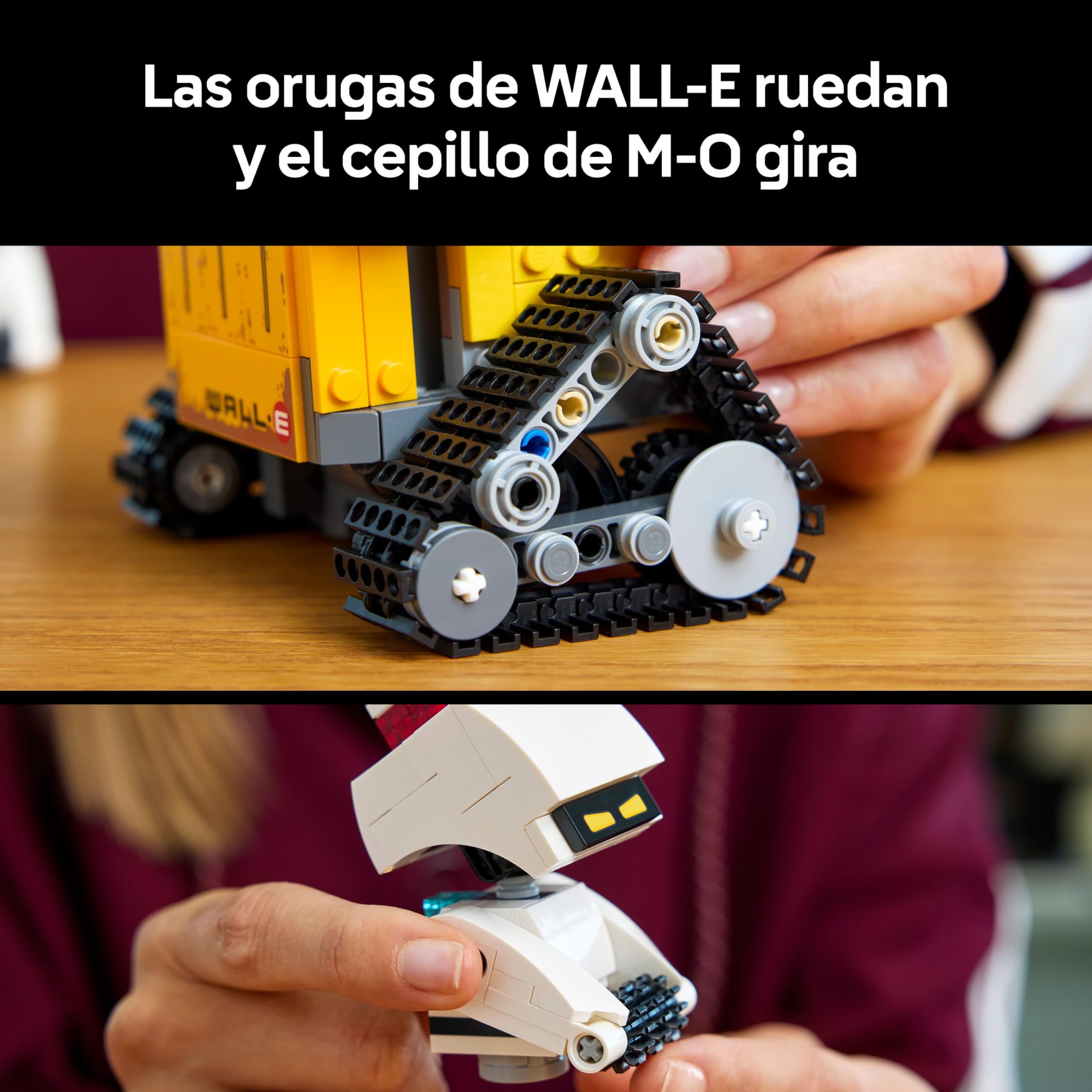 LEGO | Disney Pixar Wall-E y Eve - Kit de Maquetas para Adultos - Robots de Ladrillos con Figuras de M-O y HAL - Decoración para el Hogar - Regalo Coleccionable para Fans de la Película 43279