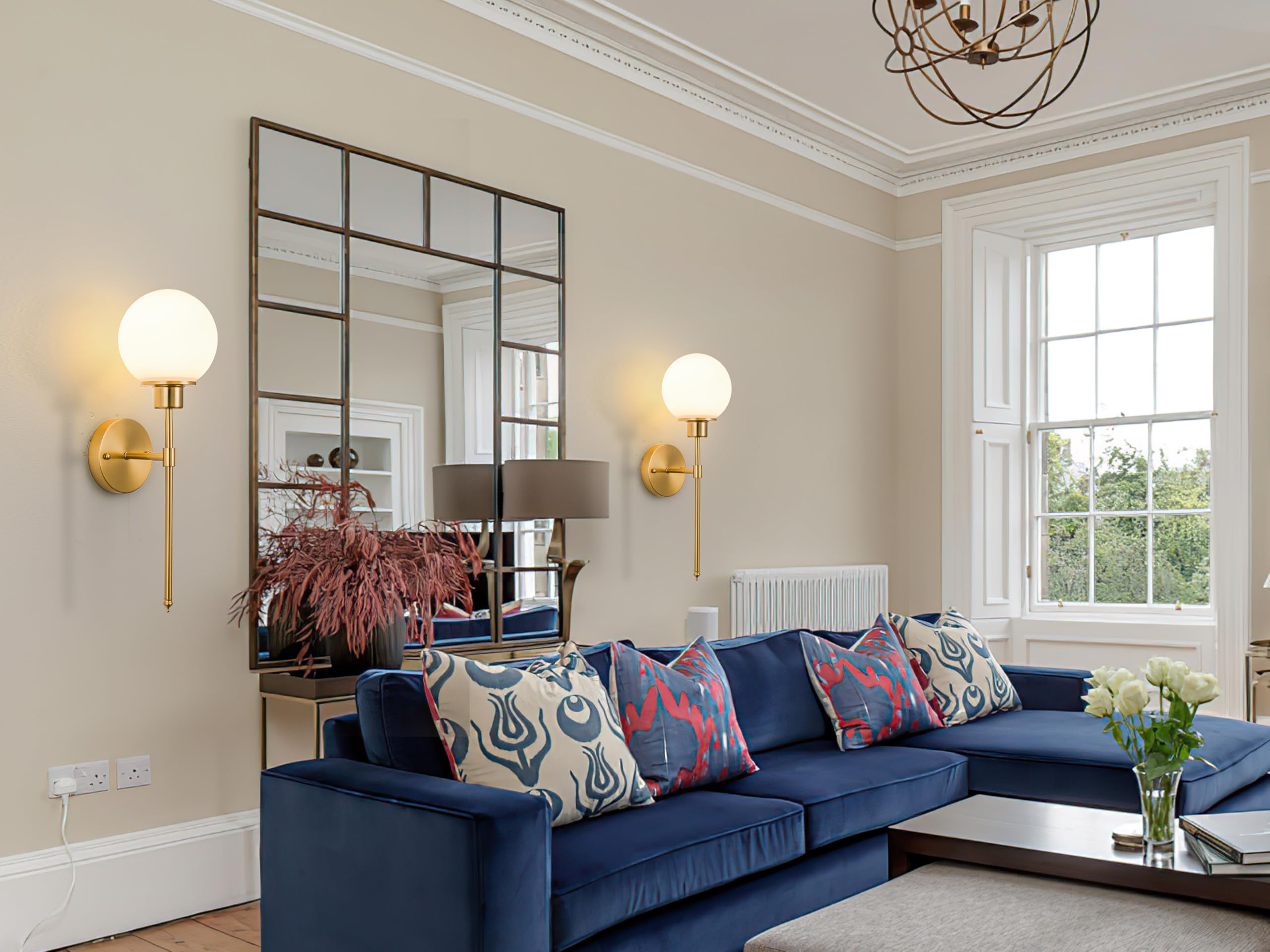 SIYANE Battery Operated Wall Sconce Rattan Shade Woven Wall Light Set Of 2 Wireless Wall Lamp With Remote Dimmable LED Bulb Night Light Wicker Bamboo