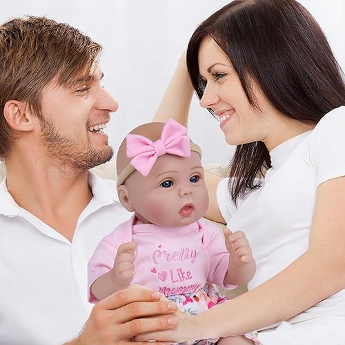Miniatura 17 de Milidool Muñecas de bebé Reborn de 18 pulgadas, muñeca realista de bebé recién nacido, muñecas de silicona de aspecto real, con accesorios completos
